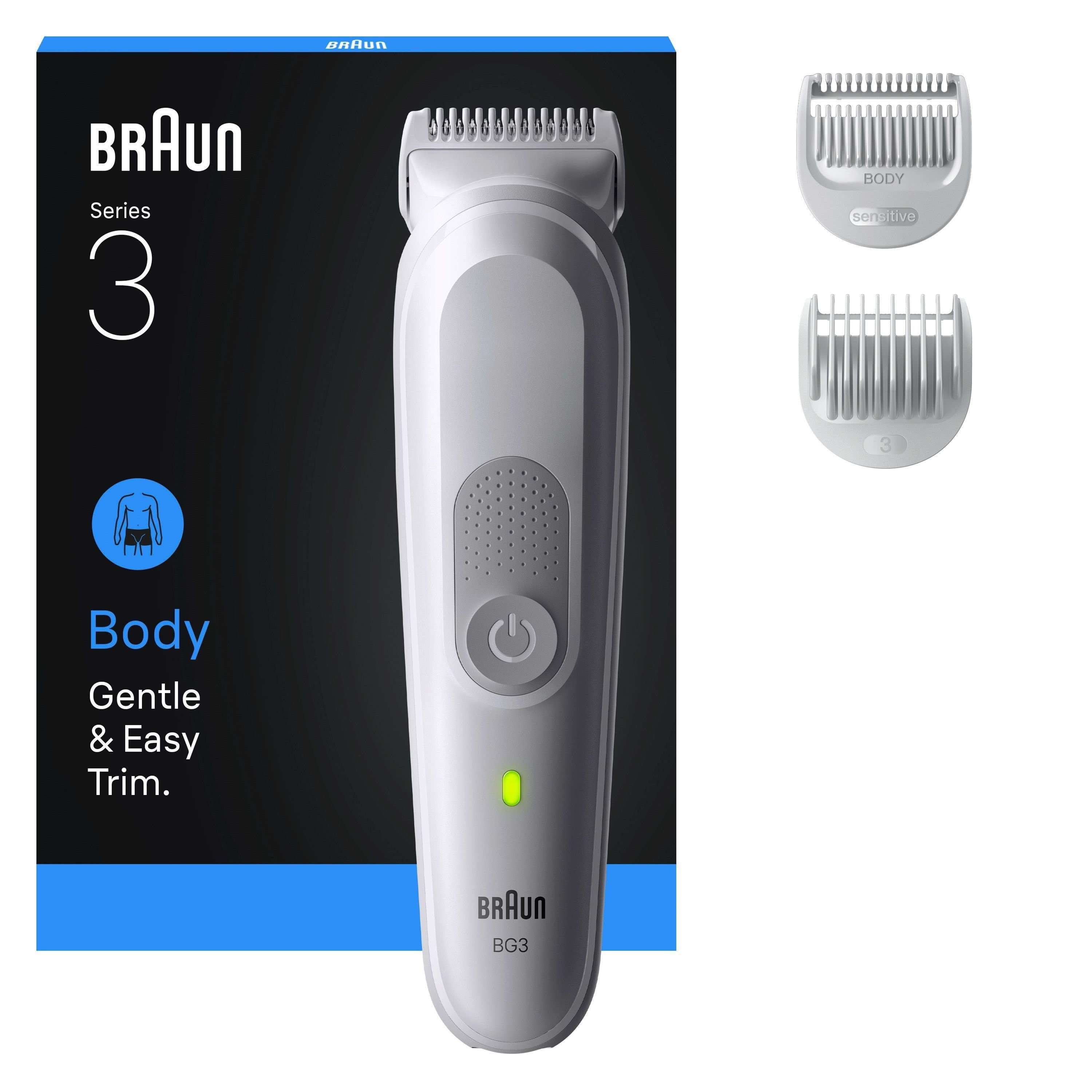 Braun Bodytrimmer Styler BG 3530 - Gentle Grey Hårtrimmer 7500435244763