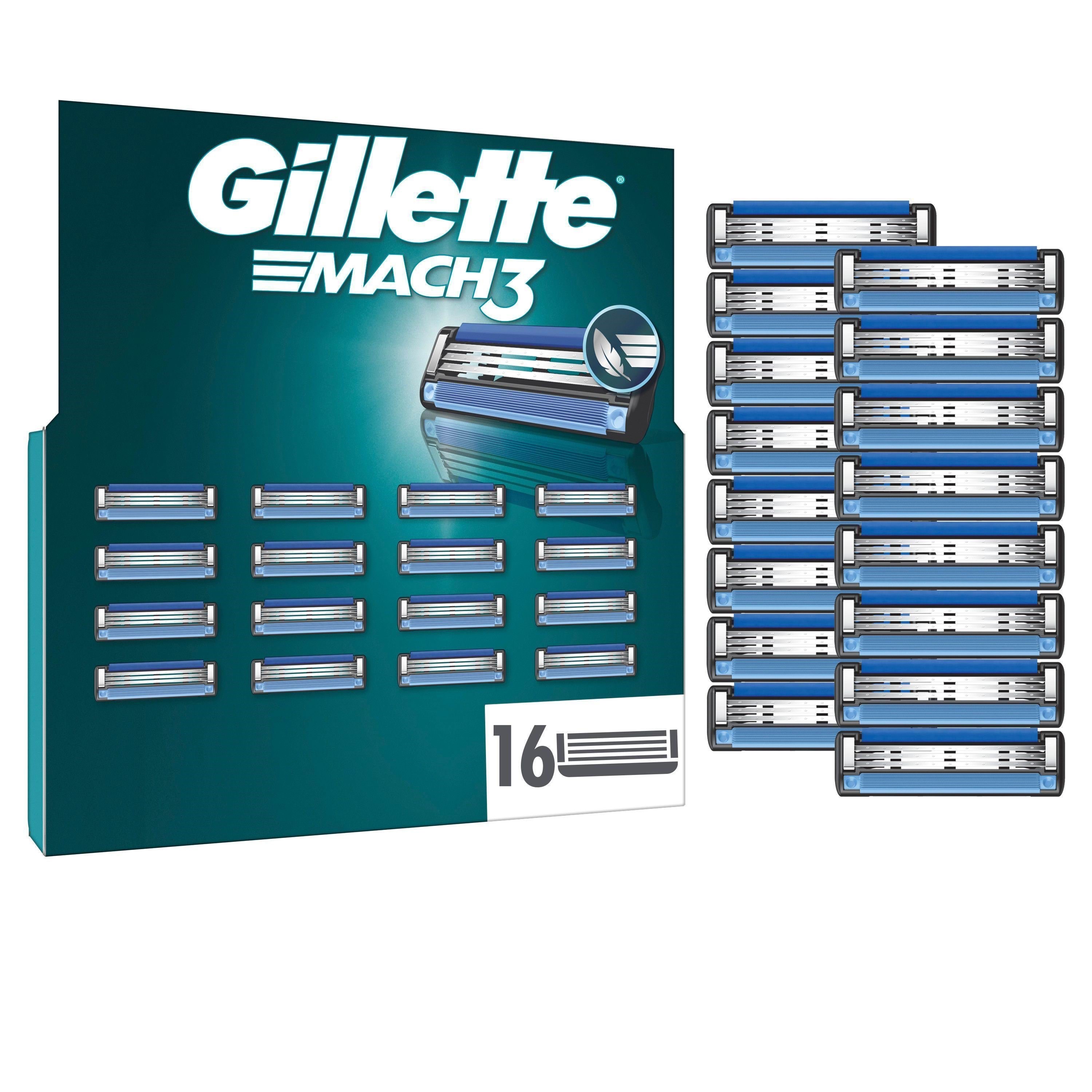Gillette Mach3 Base - 16 pcs Barbergrej 7702018582907