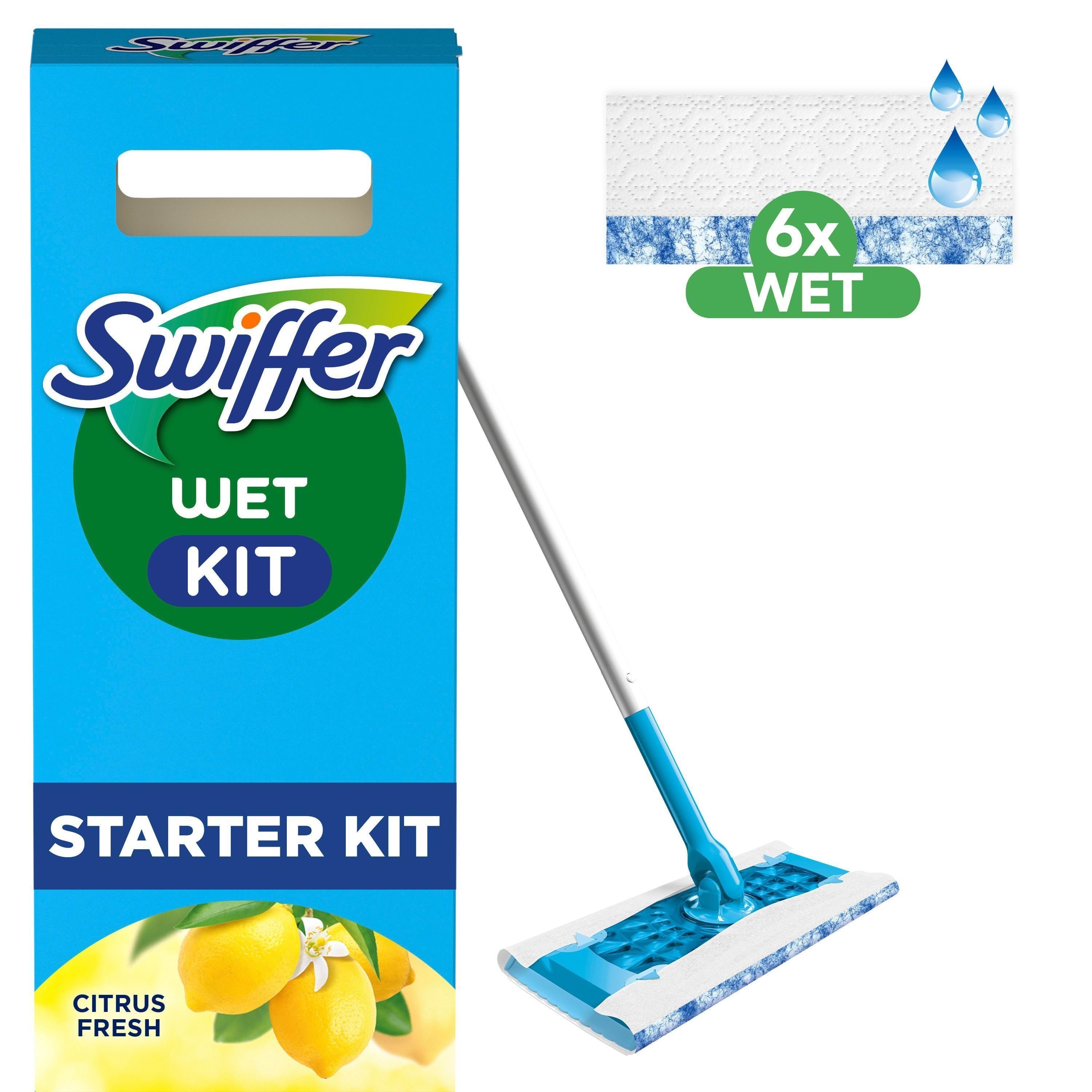 Swiffer Floor Handle 1 (+ 6 wet) Rengøring 8700216655996