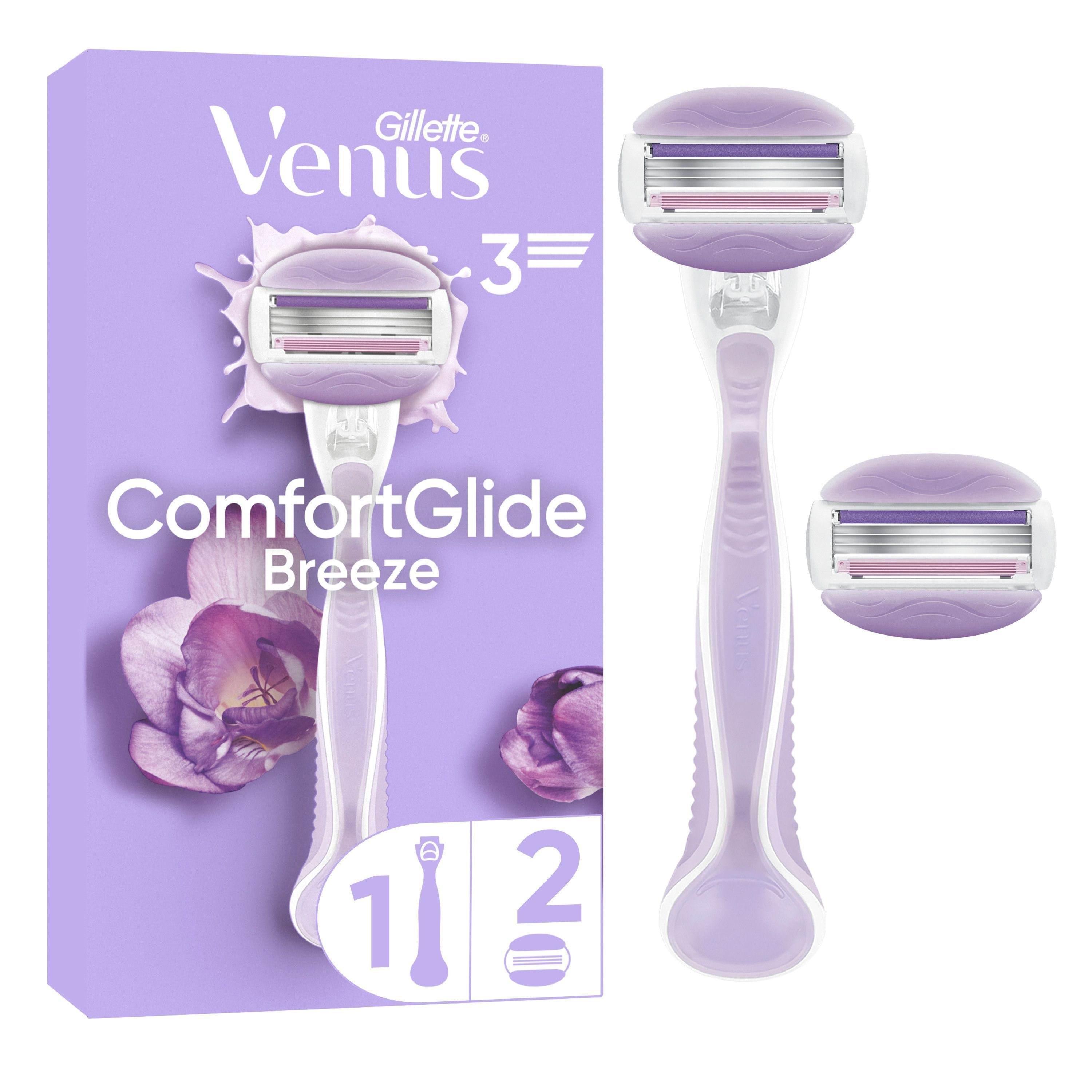 Gillette-Venus Comfortglide Breeze Handle + 2 refills Barbergrej 7702018334919
