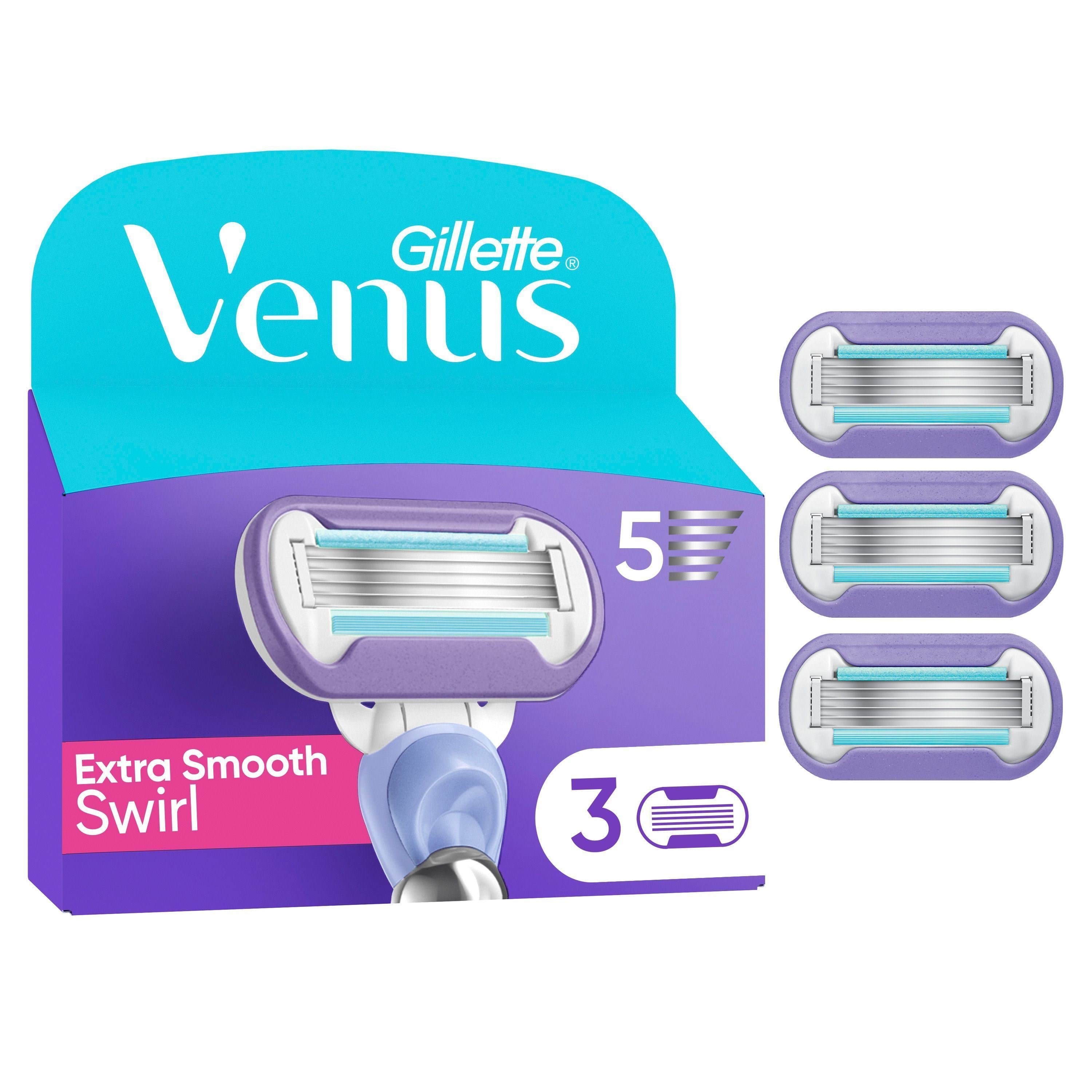 Gillette-Venus Extra Smooth Swirl - 3 pcs Barbergrej 7702018566808