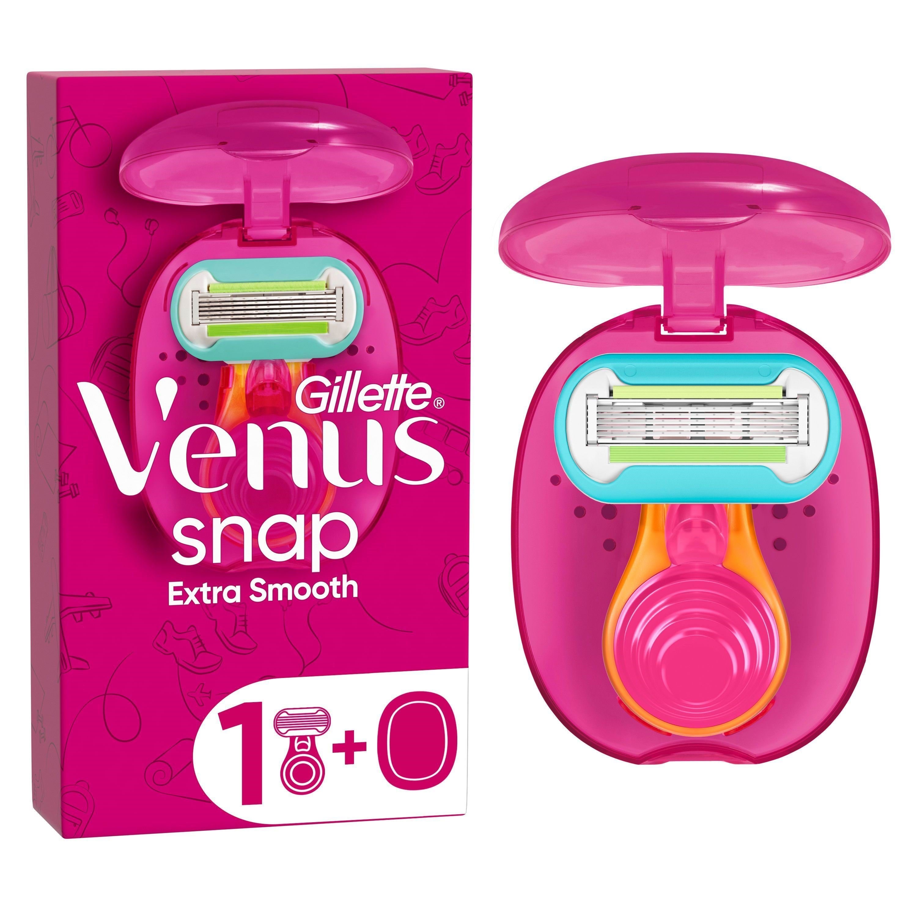 Gillette-Venus Extra Smooth Snap Handle + 1 refill Barbergrej 8001090592996