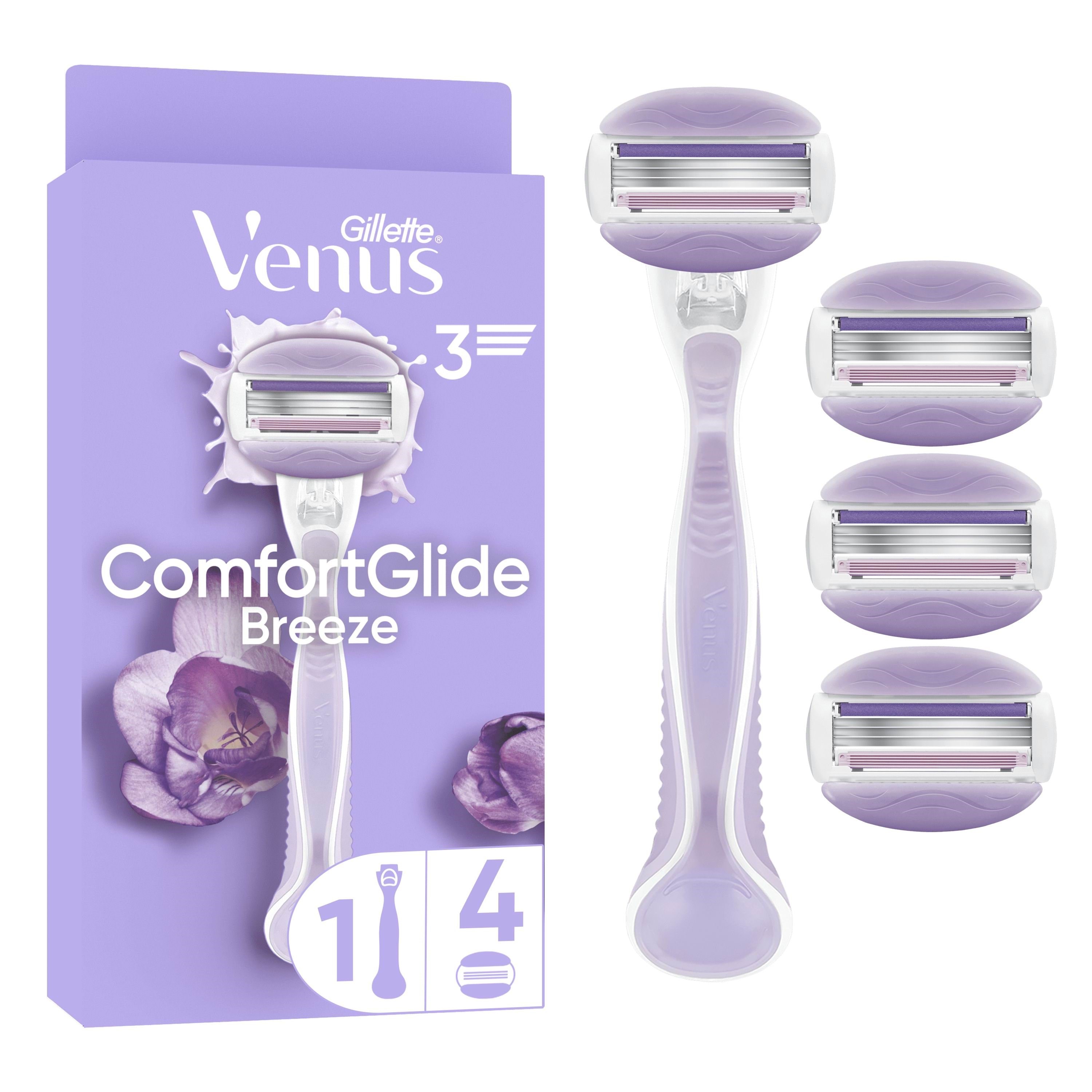 Gillette-Venus Comfortglide Breeze Handle + 4 refills Barbergrej 8700216497909