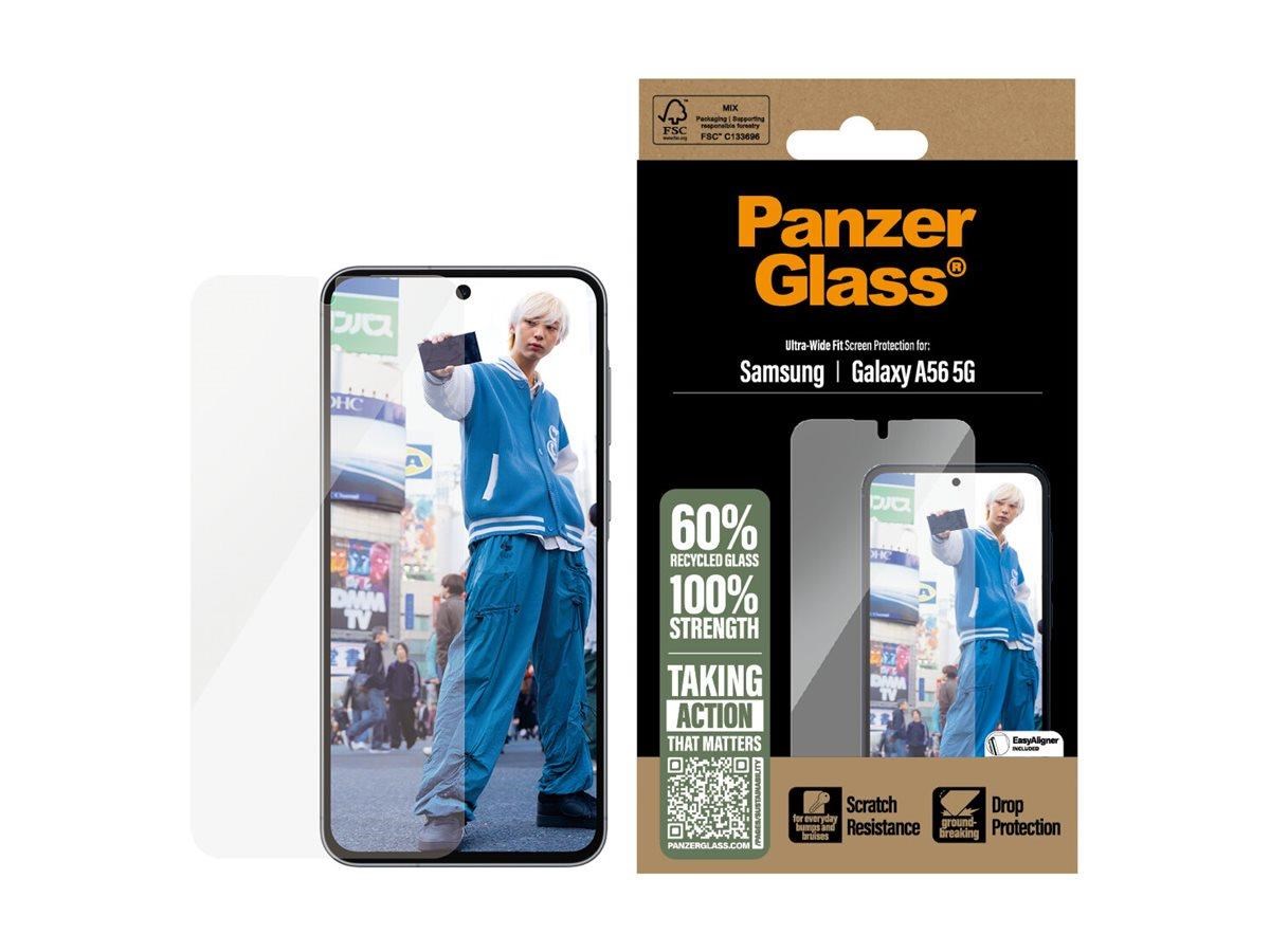 PanzerGlass Screen Protector Samsung Galaxy A56 5G | Ultra-Wide Fit Beskyttelsesglas PGRNUWFG38380