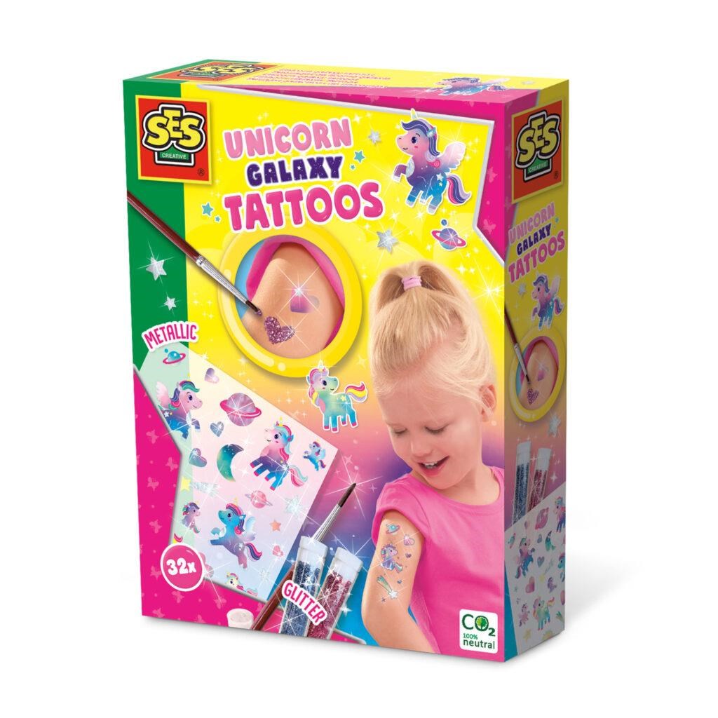 SES Creative Unicorn Galaxy Tattoos Kreativt Legetøj 14764