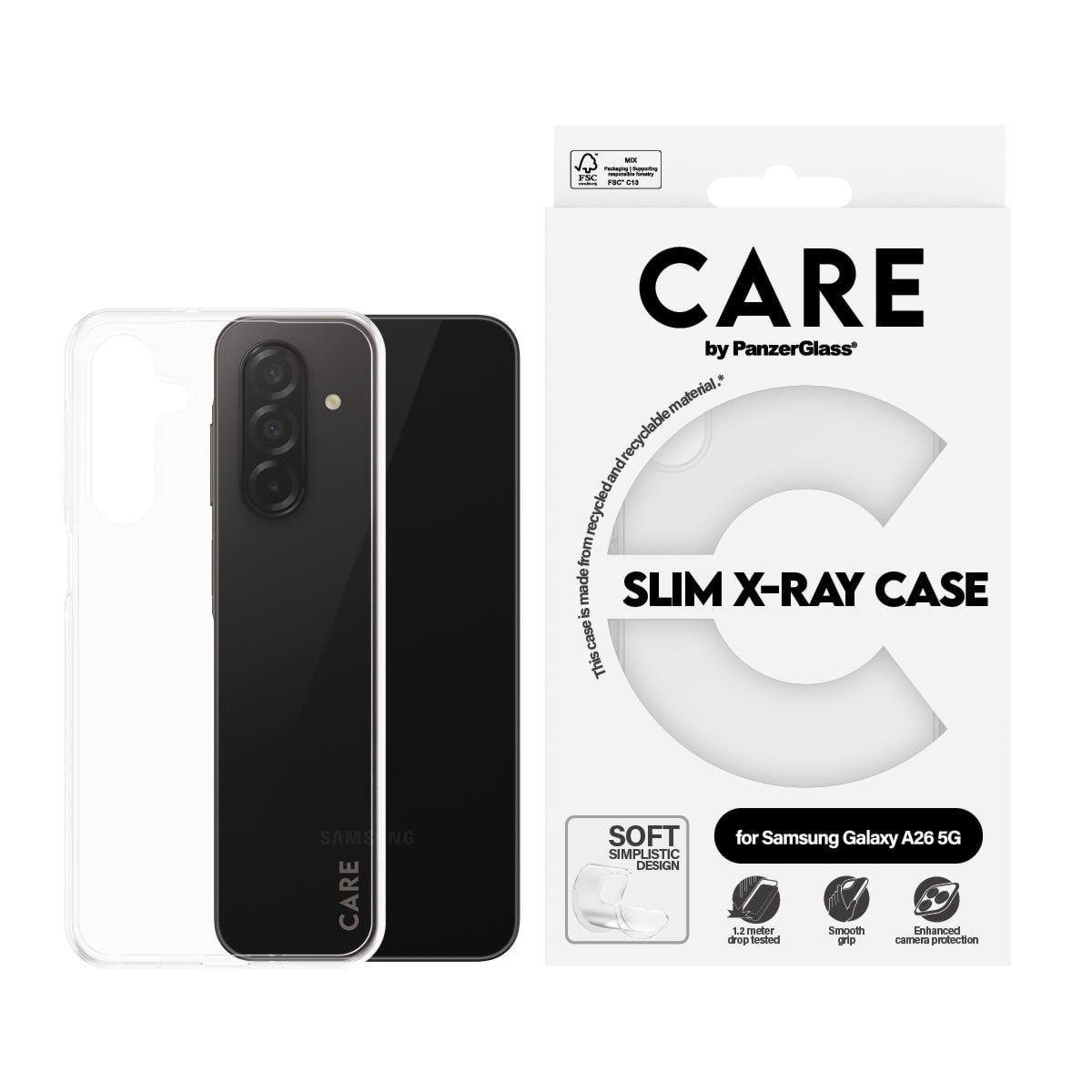 CARE by PanzerGlass Fashionable Case Transparent X-Ray Soft Basic Samsung Galaxy A26 5G
