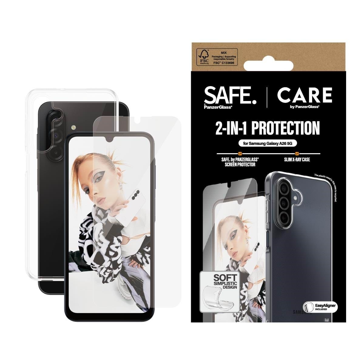 CARE by PanzerGlass Fashion 2-in-1 Bundle Samsung Galaxy A26 5G Beskyttelsesglas CRRCANUG38541