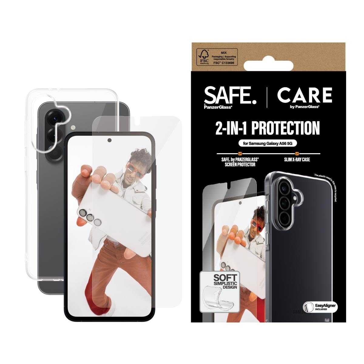 CARE by PanzerGlass Fashion 2-in-1 Bundle Samsung Galaxy A56 5G Beskyttelsesglas CRRCANUG38380