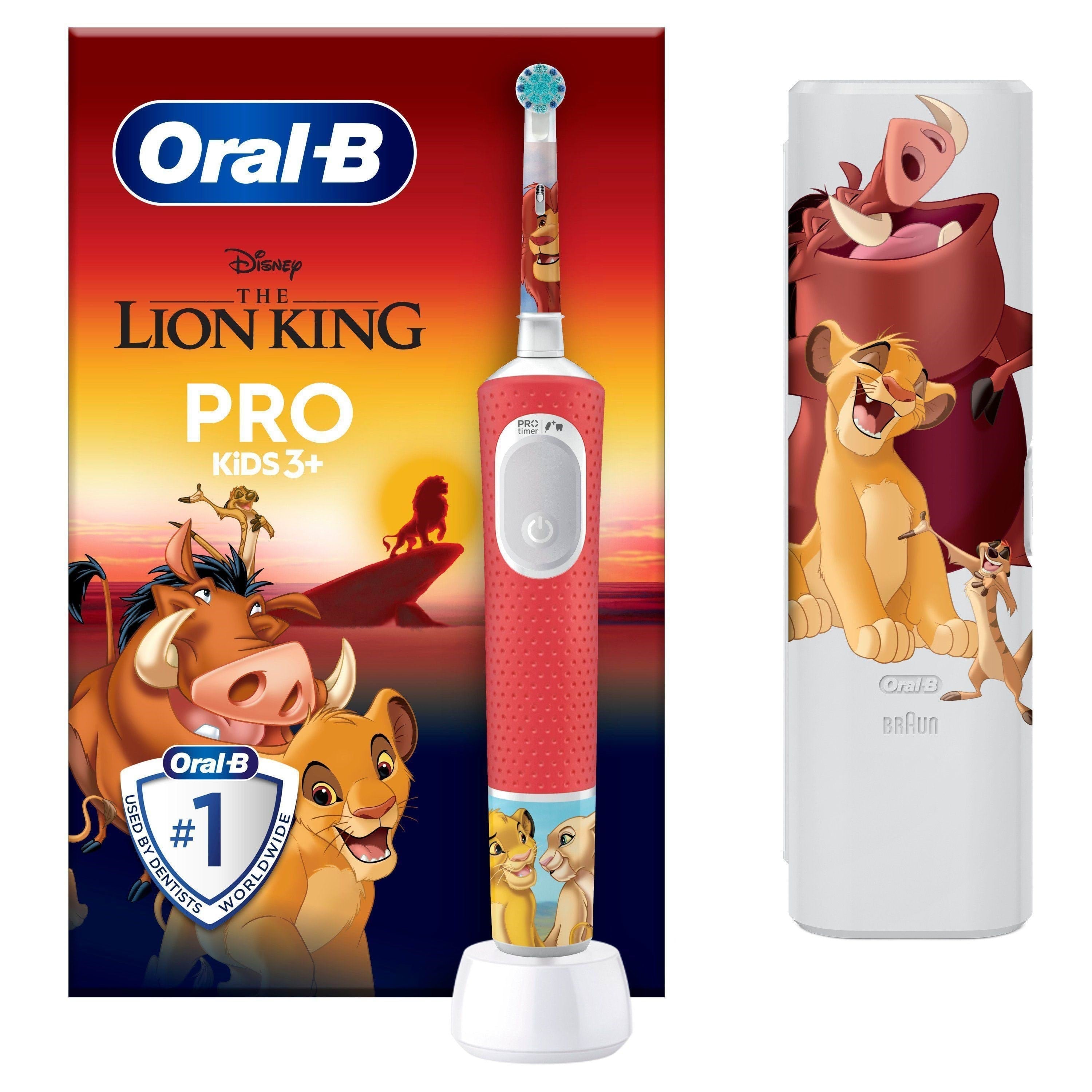 Oral-B Eltandbørste Vitality Pro Kids Lion King Rejseetui El Tandbørste 8700216297257