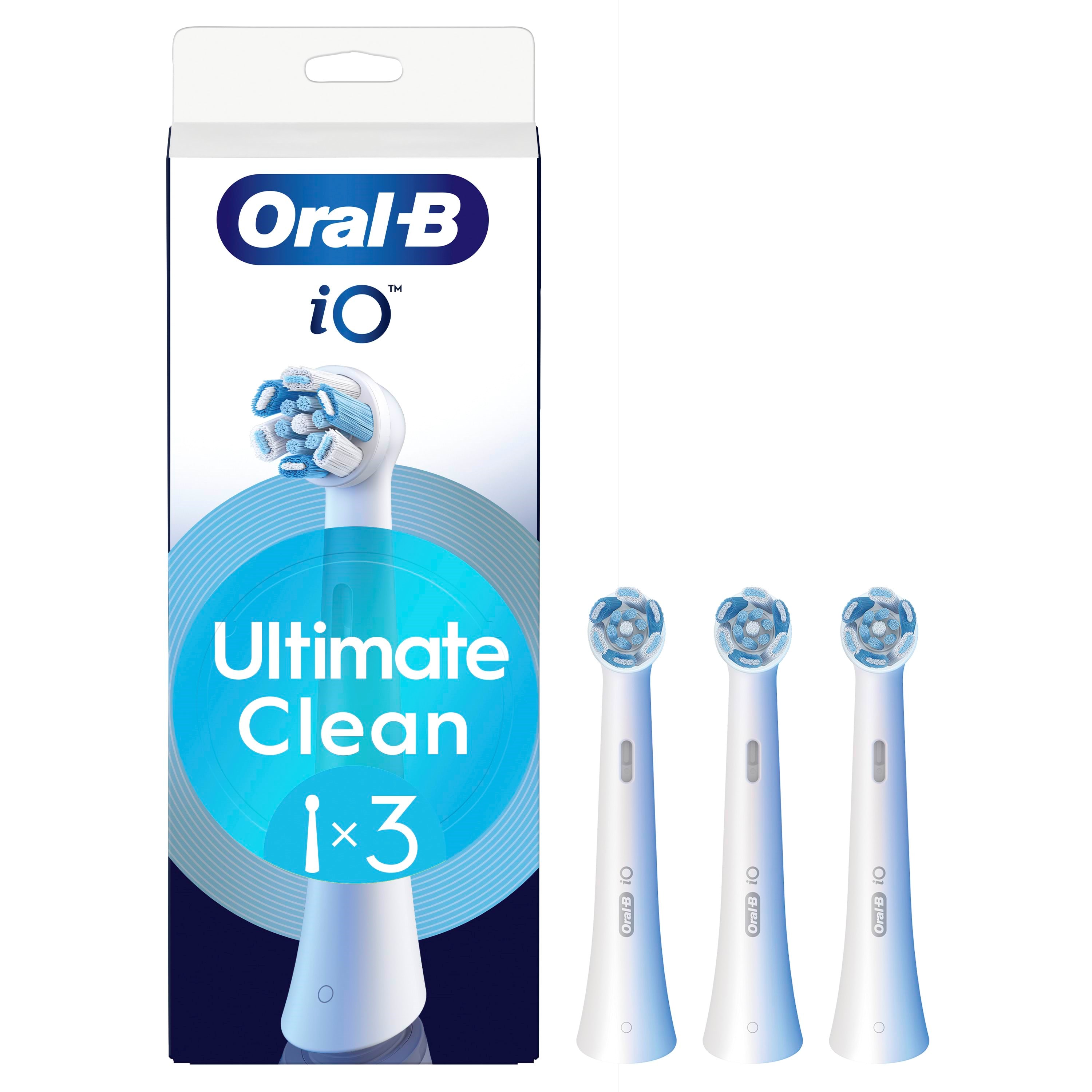 Oral-B Tandbørstehoveder iO Ultimate Clean - 3 pcs El Tandbørste Hvid 8700216373470