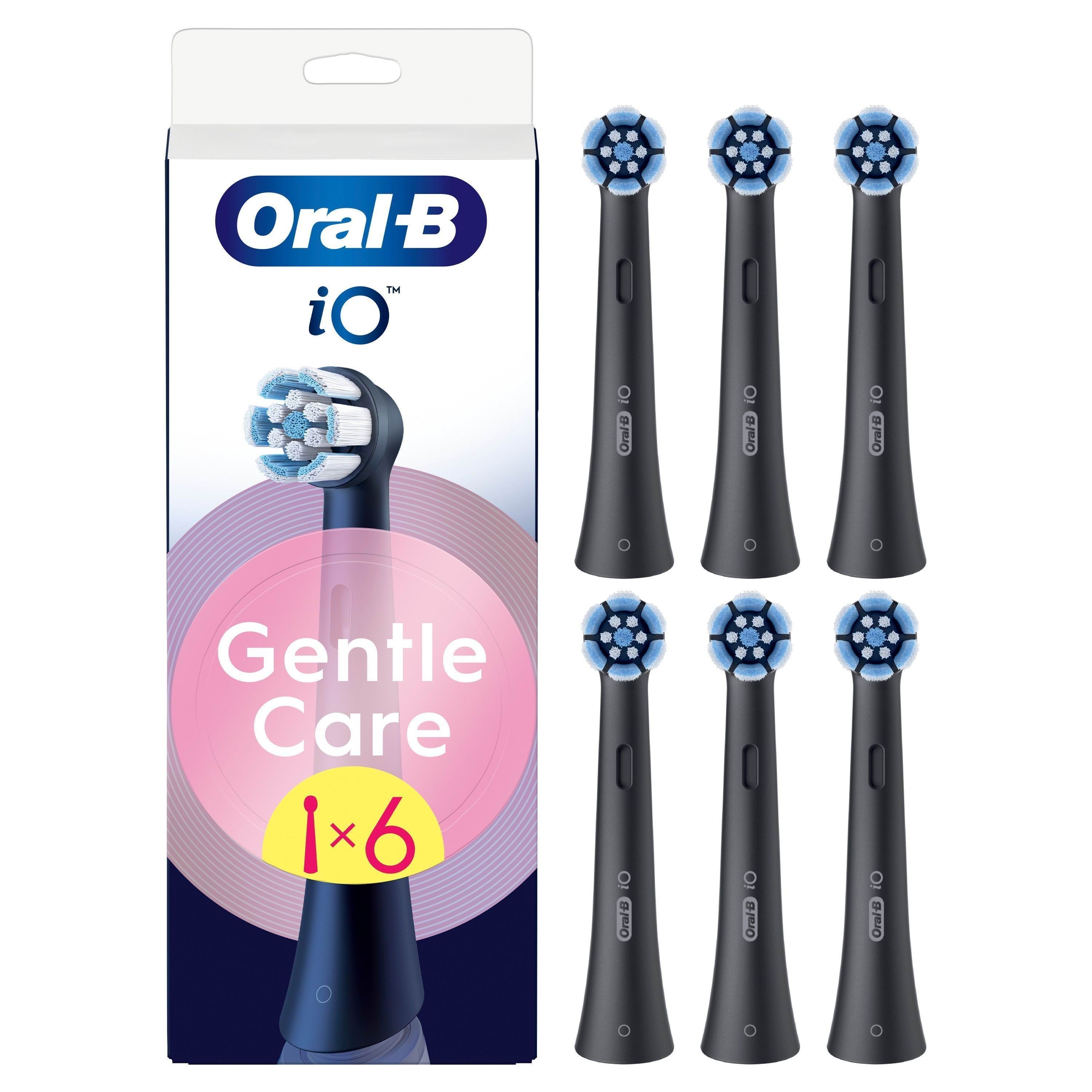 Oral-B Tandbørstehoveder Gentle Care Black - 6 pcs El Tandbørste 8700216599214