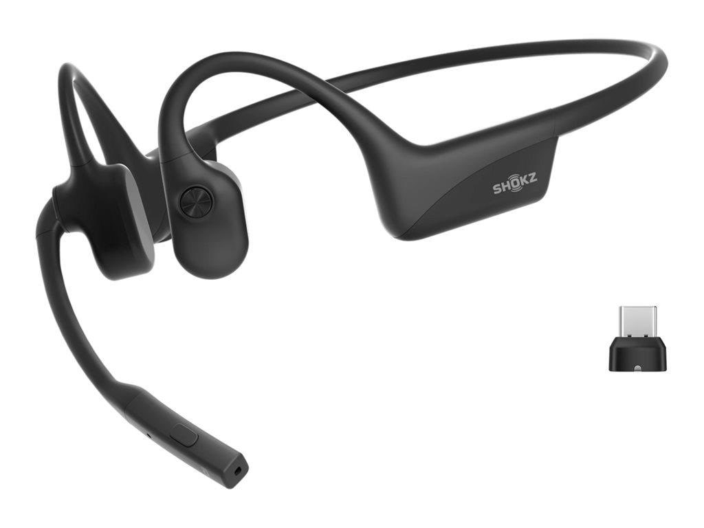 Shokz OpenComm2 UC 2025 Upgrade (USB-C Dongle) - Black Hovedtelefoner Og Headset Sort C120-AC-BK-EU-000