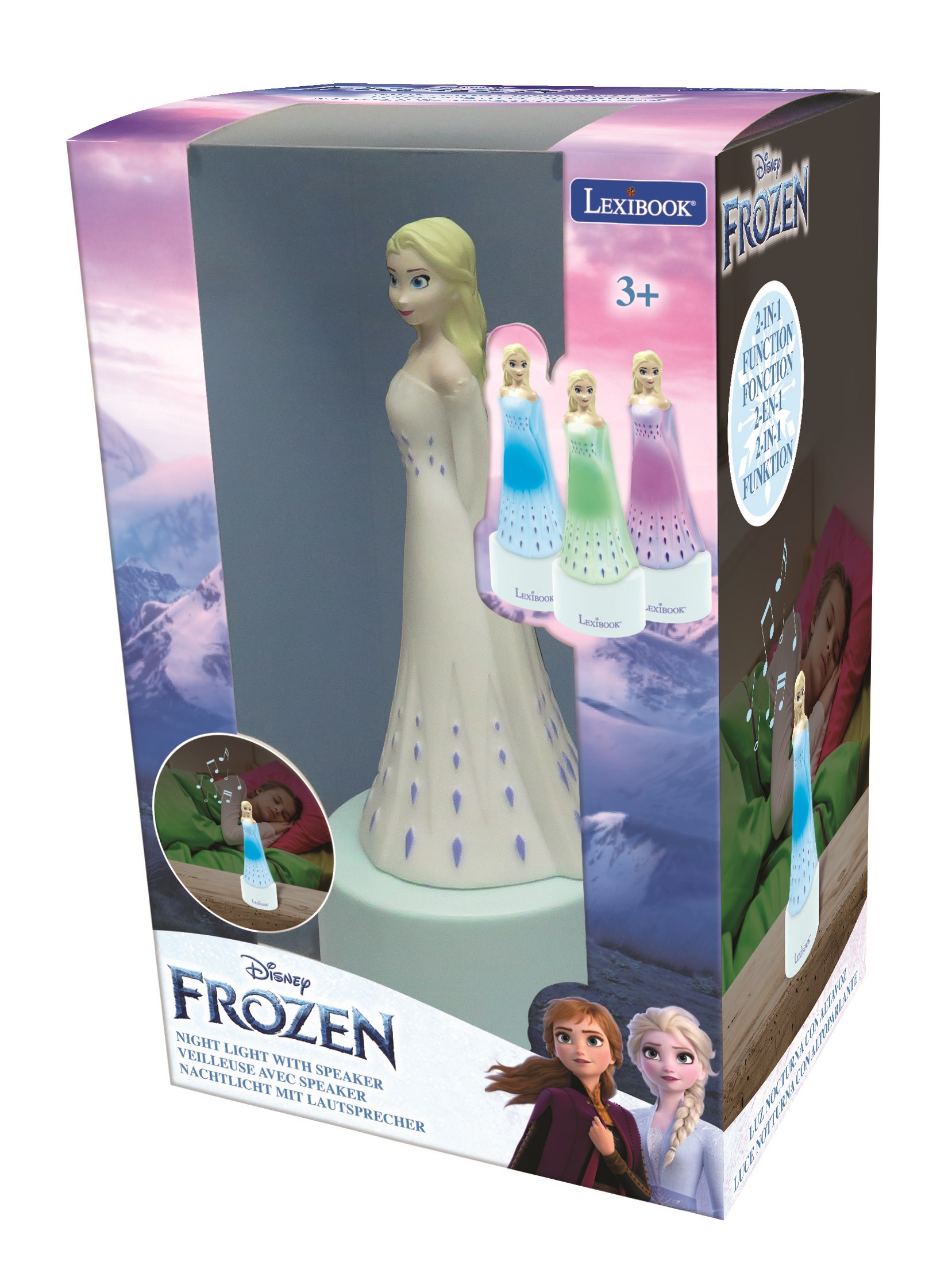 Frozen Night Light Speaker Børnelampe 89008