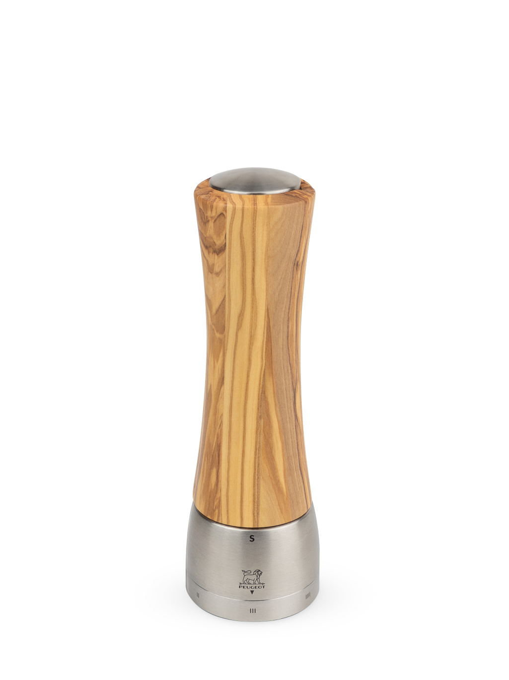 Peugeot Madras U Select Z saltkværn rustfrit stål/oliventræ 21cm Køkkentilbehør 3617100