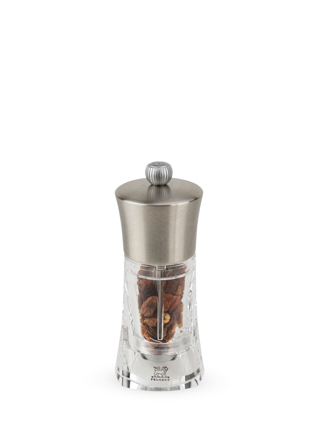 Peugeot Ouessant chili pepper grinder acrylic/st.steel 14 cm Køkkentilbehør 42669C14
