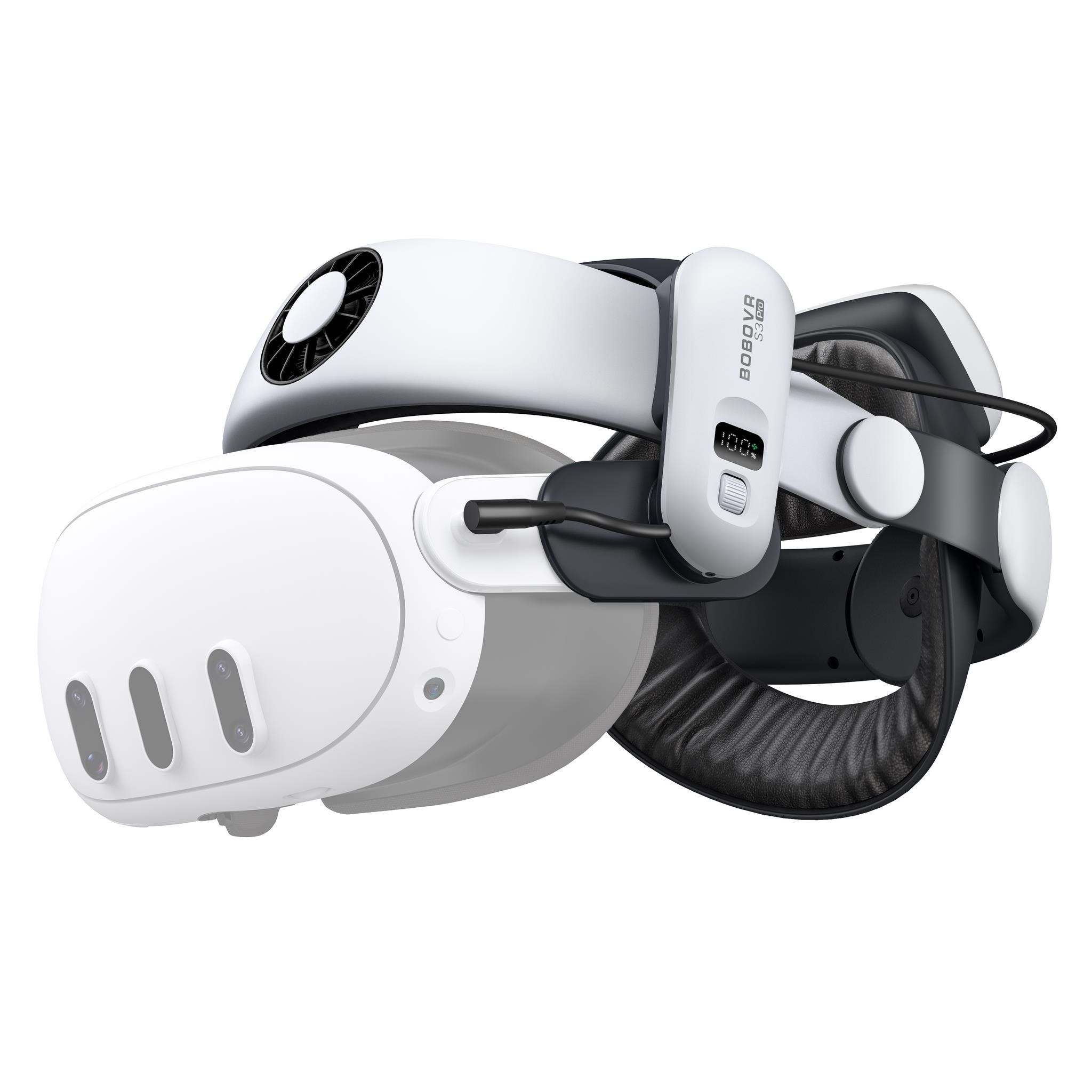 BoboVR S3 Pro Super Strap (battery included) - For Quest 3 & 3S Vr Tilbehør