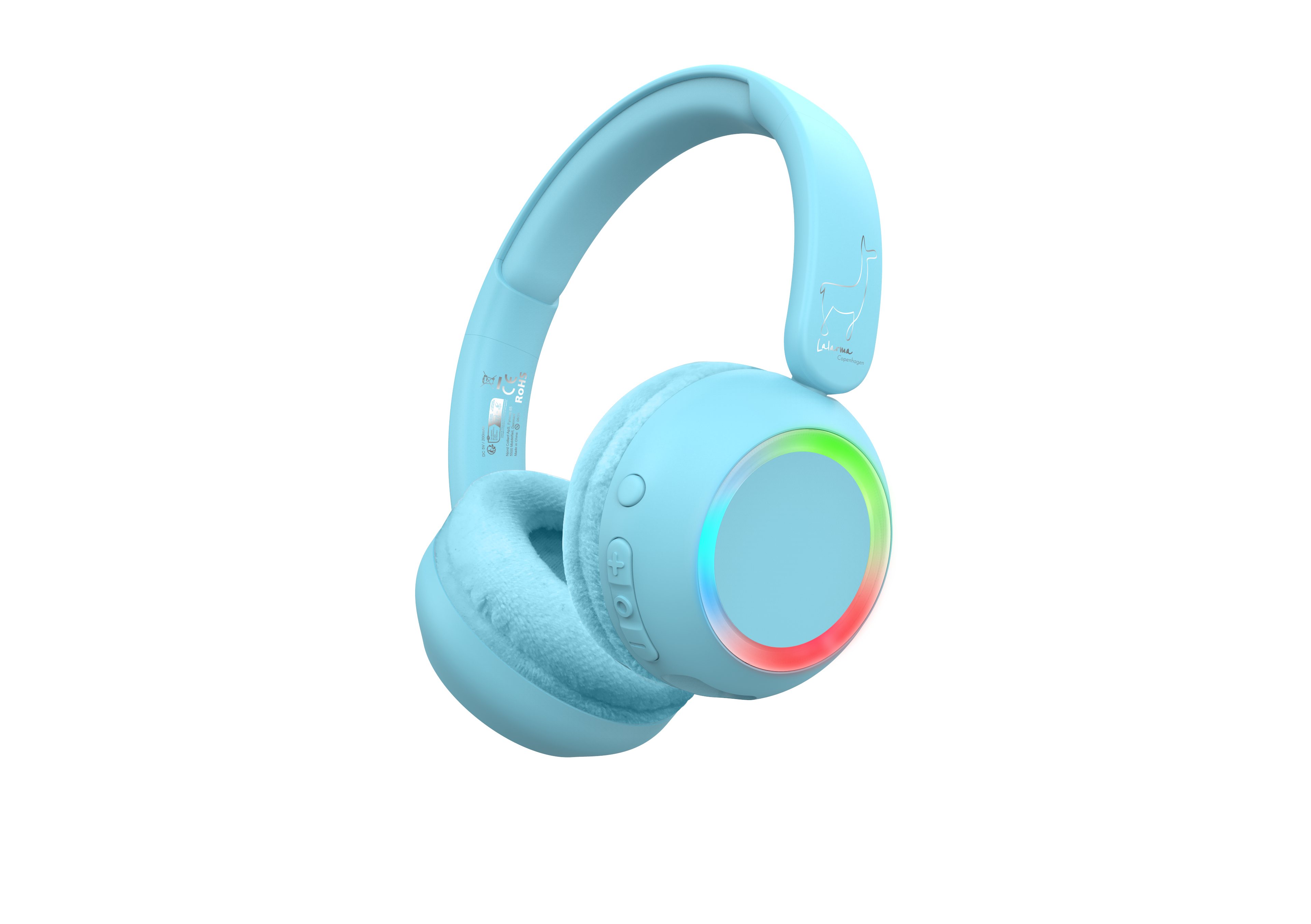 Lalarma Wireless headphone - with ambient light for kids Hovedtelefoner Og Headset LALAR-WHWL-BLUE