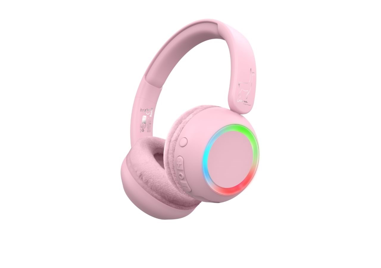 Lalarma Wireless headphone - with ambient light for kids a Hovedtelefoner Og Headset LALAR-WHWL-ROSE