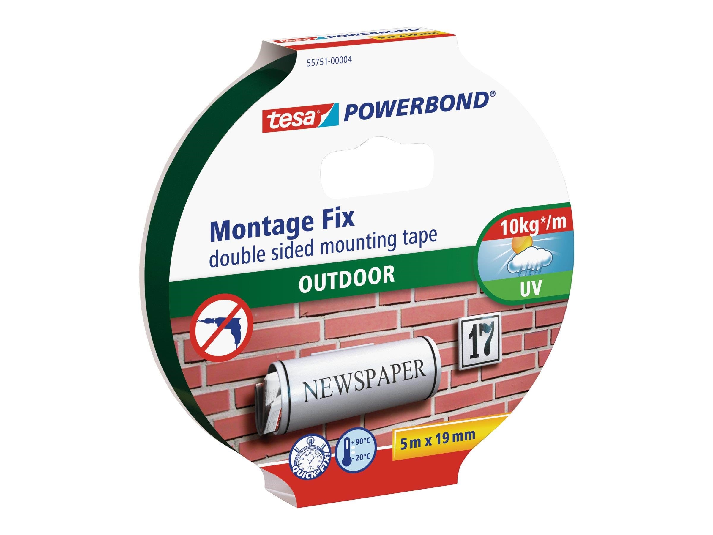 tesa Powerbond Double Sided Mounting Tape 19mm x 5m Tape 55751-00001-03