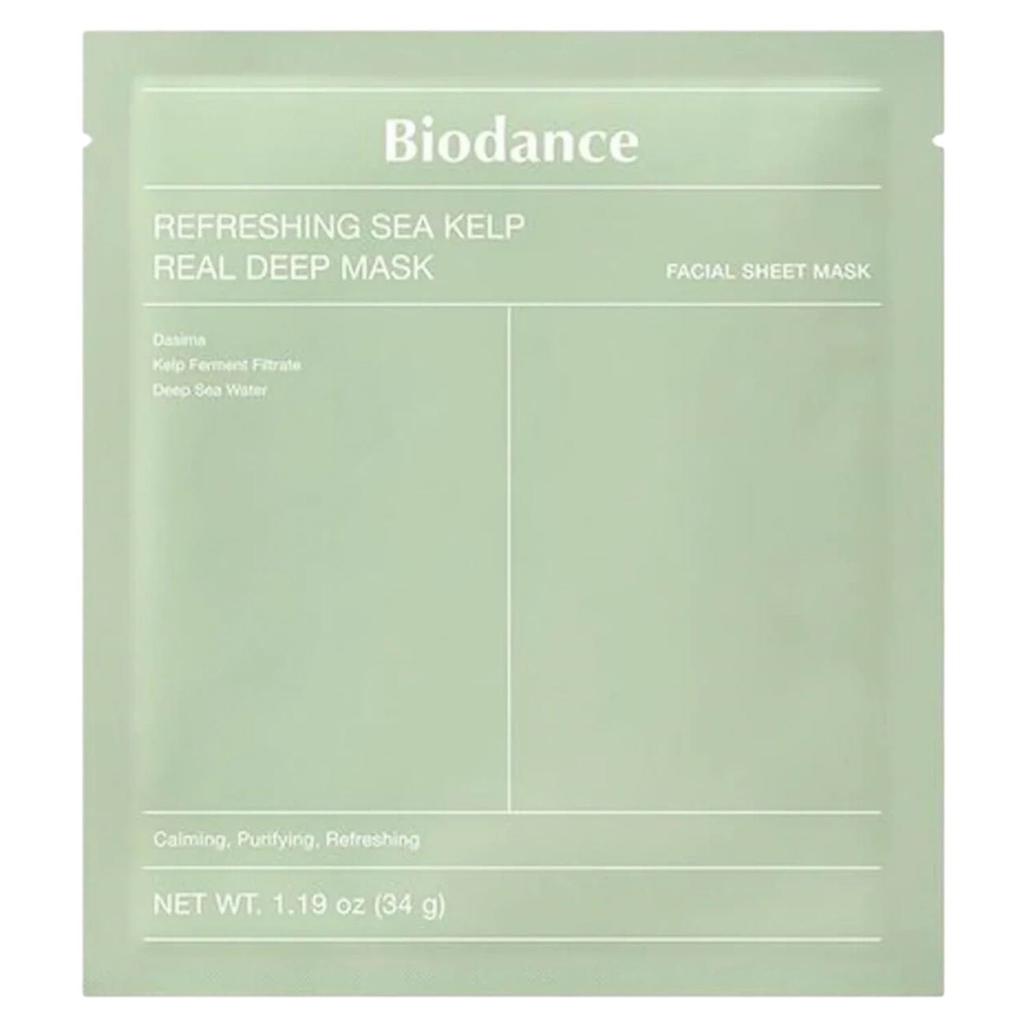 BIODANCE Refreshing Sea Kelp Real Deep Mask 4 pcs. Ansigtspleje 8809937361480
