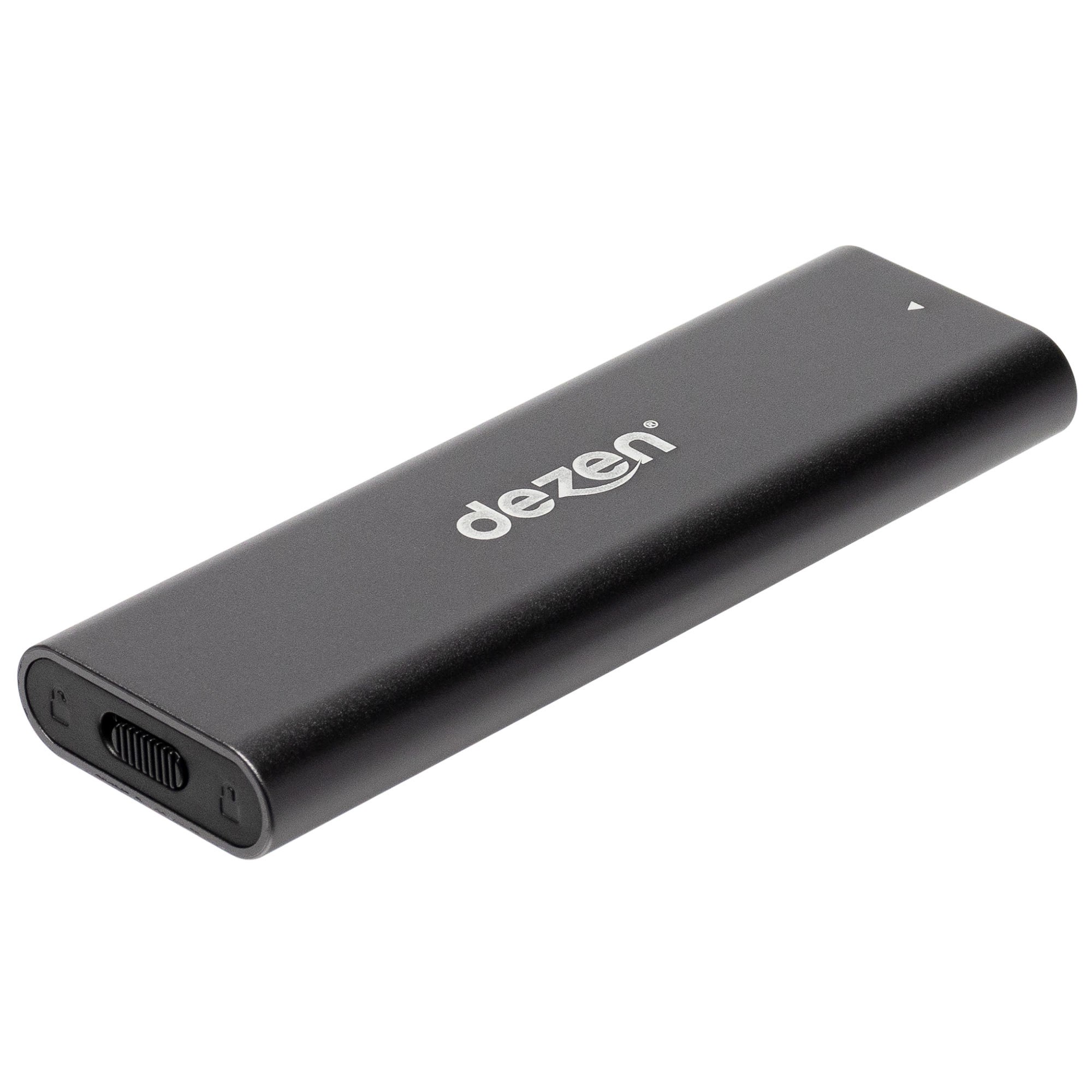 dezen M.2 Premium NVMe Enclosure USB 3.2 Gen 2 - Sort / Space Grey Harddisk Tilbehør DZ-PRE-M2N-BLK