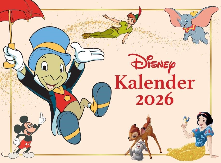 Disney - Bordkalender 2026 - Årbog - hardcover Aarboeger 9788741532530