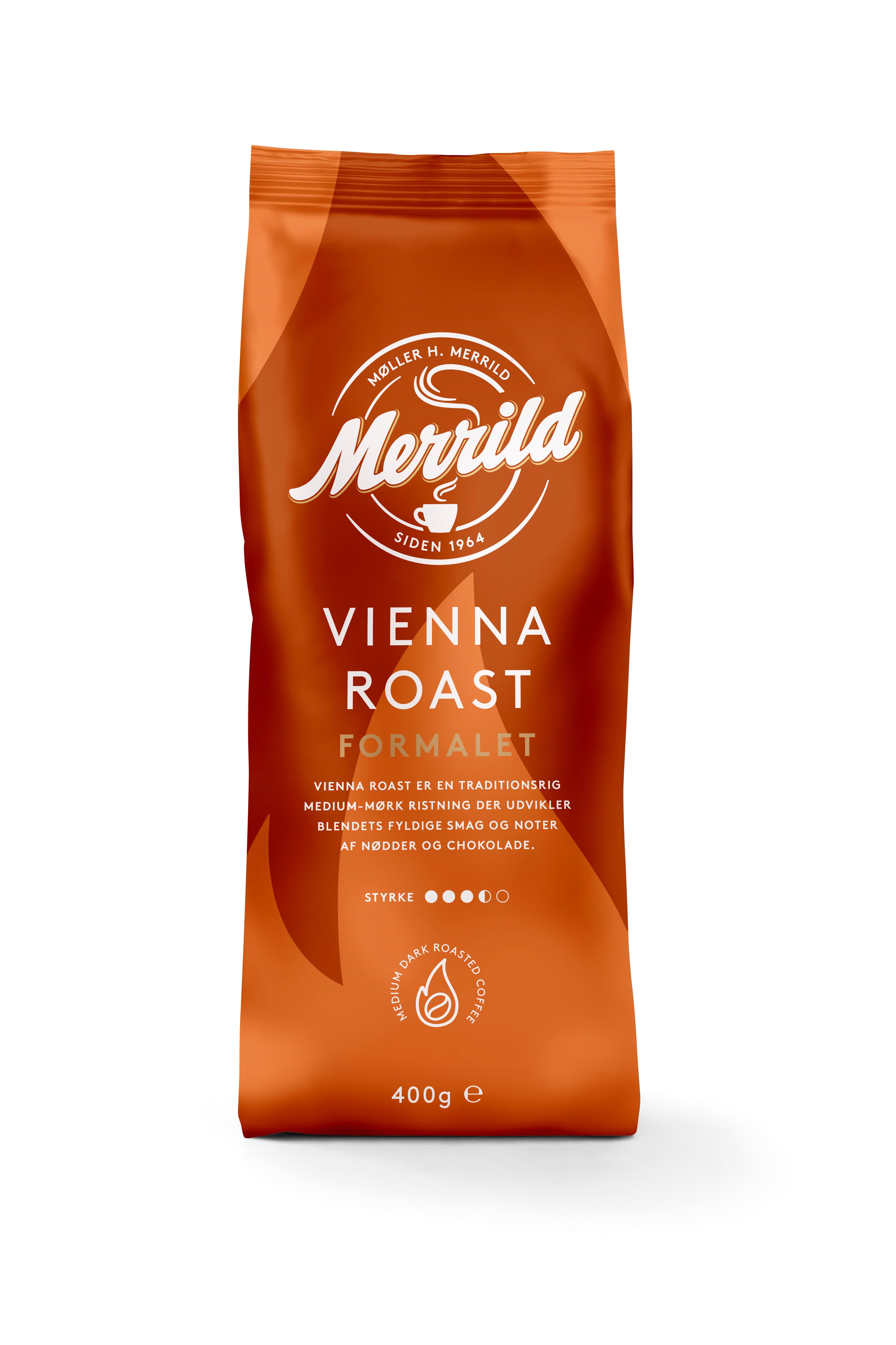MERRILD Vienna Roast - 400 g Kaffemaskine Orange 70230