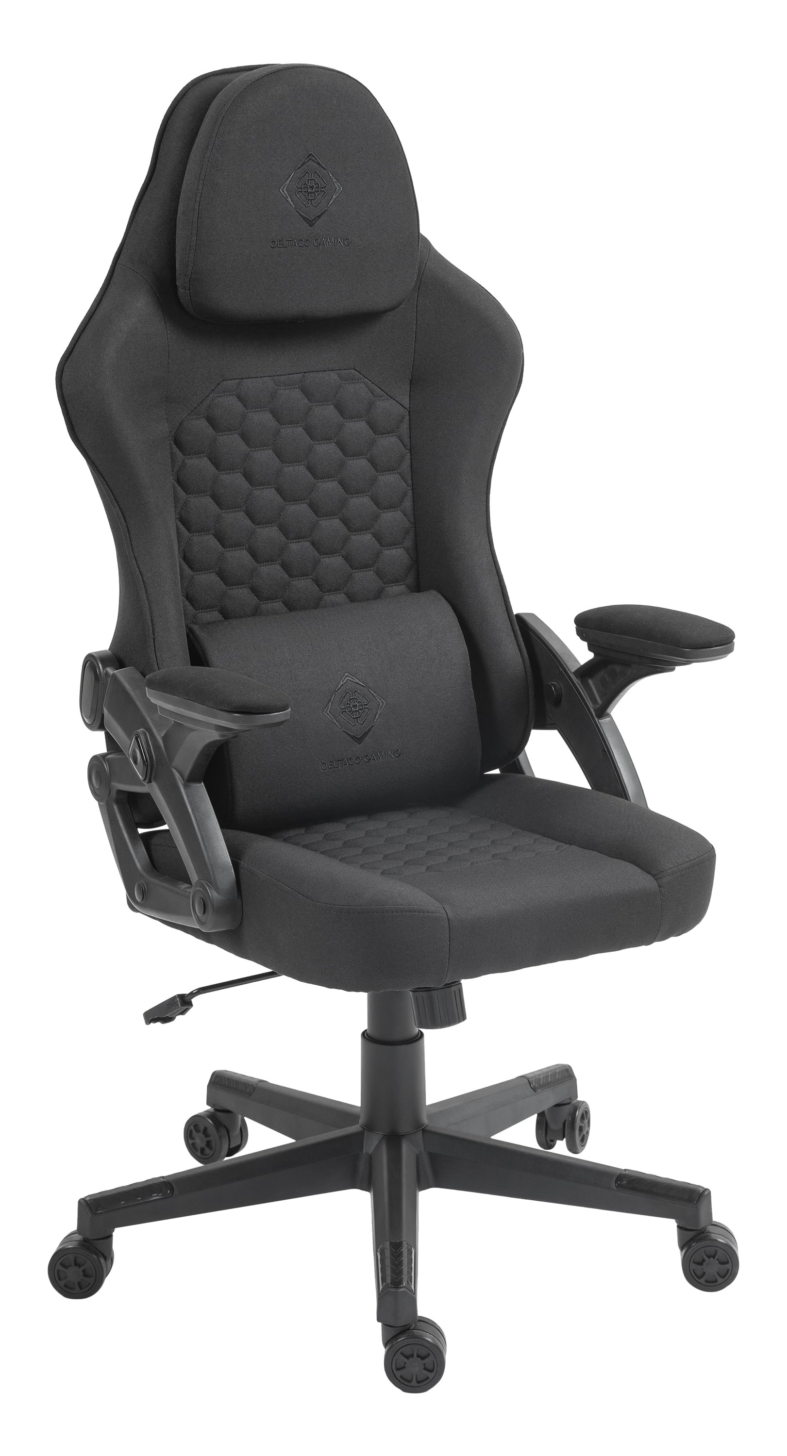 Deltaco DC130 Gaming Gamer Stol - Sort - Stof Gamerstol GAM-180