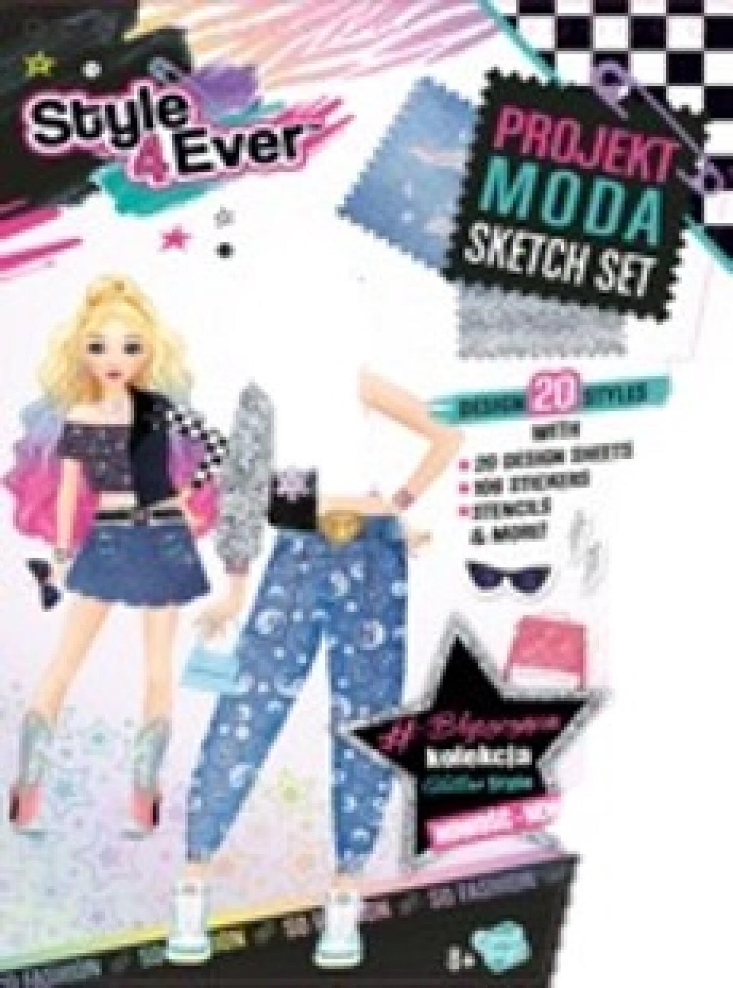 Style 4 Ever Fashion Designer Mini Sketch Set Kreativt Legetøj 3151
