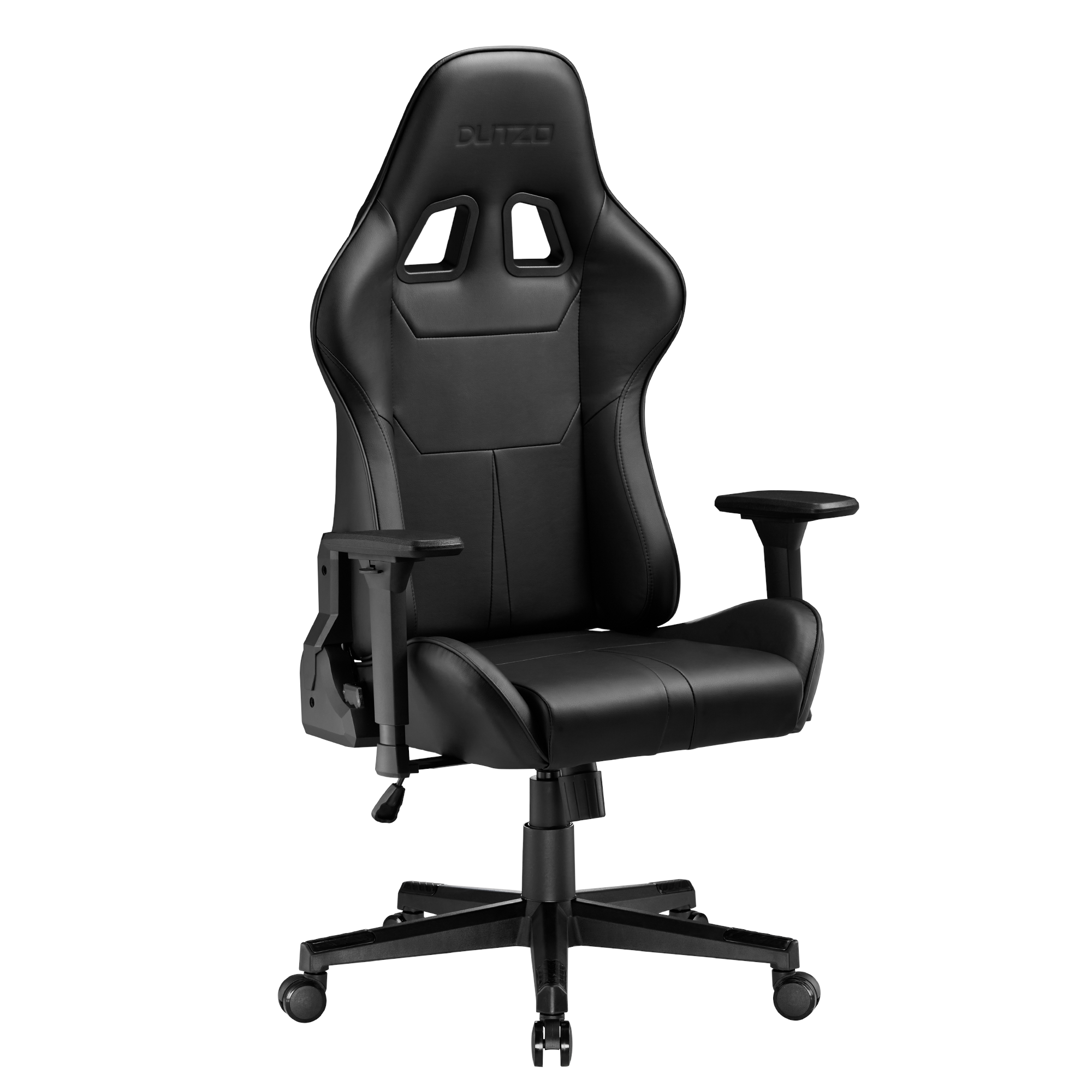 DUTZO E-SPORTS Gamer Stol - Sort - PU Læder - Op til 120 kg Gamerstol DGC-ESPORT-PU-BK