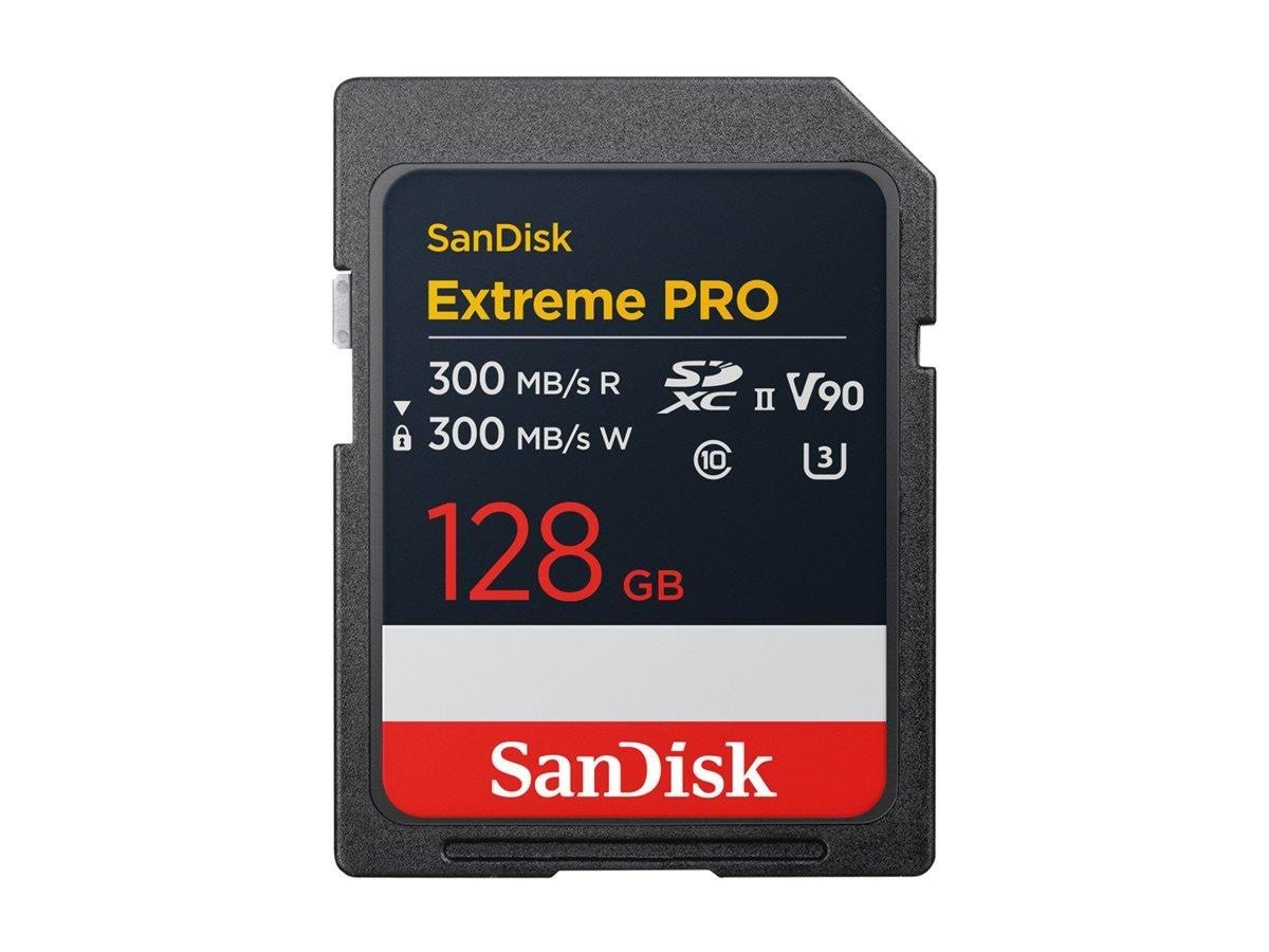 SANDISK Extreme PRO SD - 300MB/s - 128GB Hukommelseskort SDSDXDM-128G-GN4IN