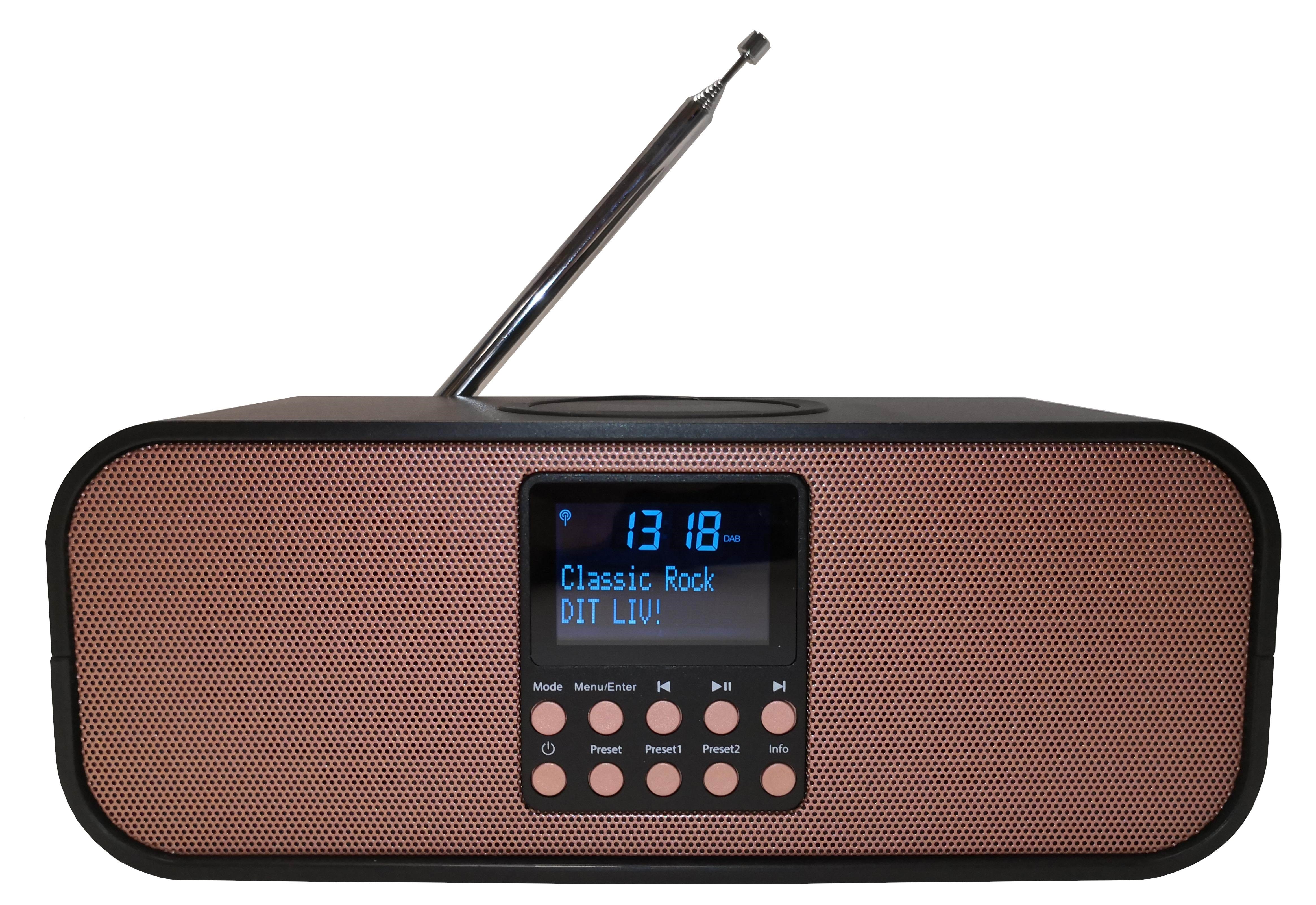 Scansonic PA8001 DAB+ radio with wireless charger - DAB+/FM - Sort Radio