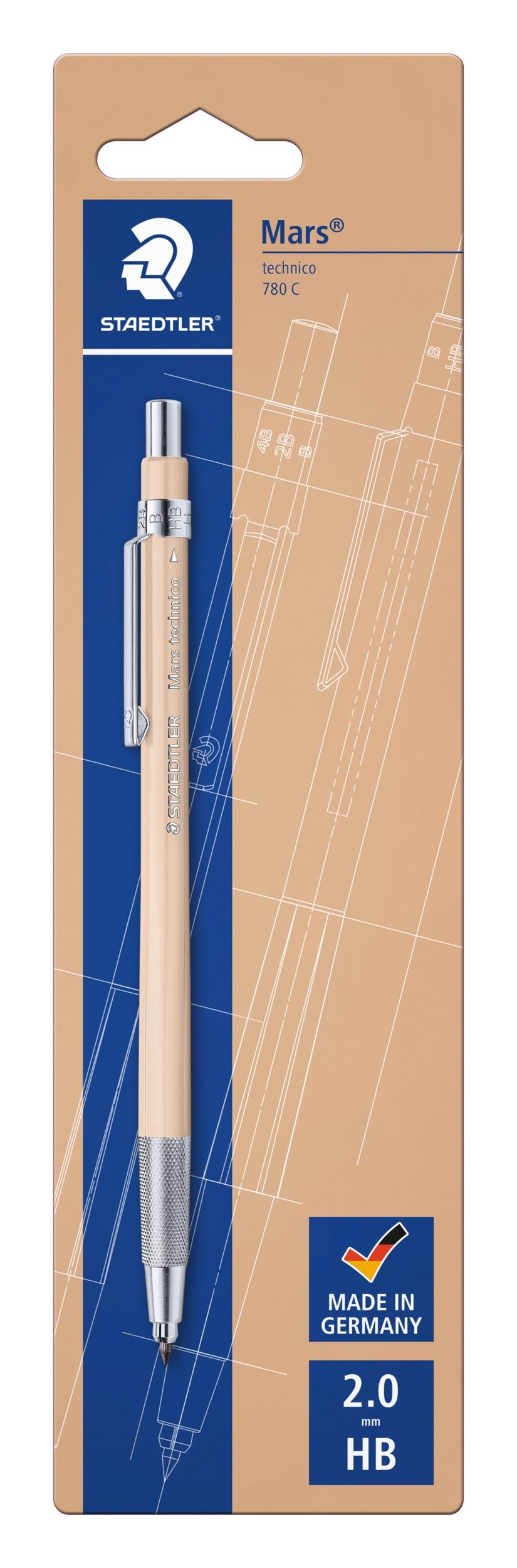 Staedtler MARS TECHNICO PENCIL HB SAND BK Tegneværktøj 780 C-70BK