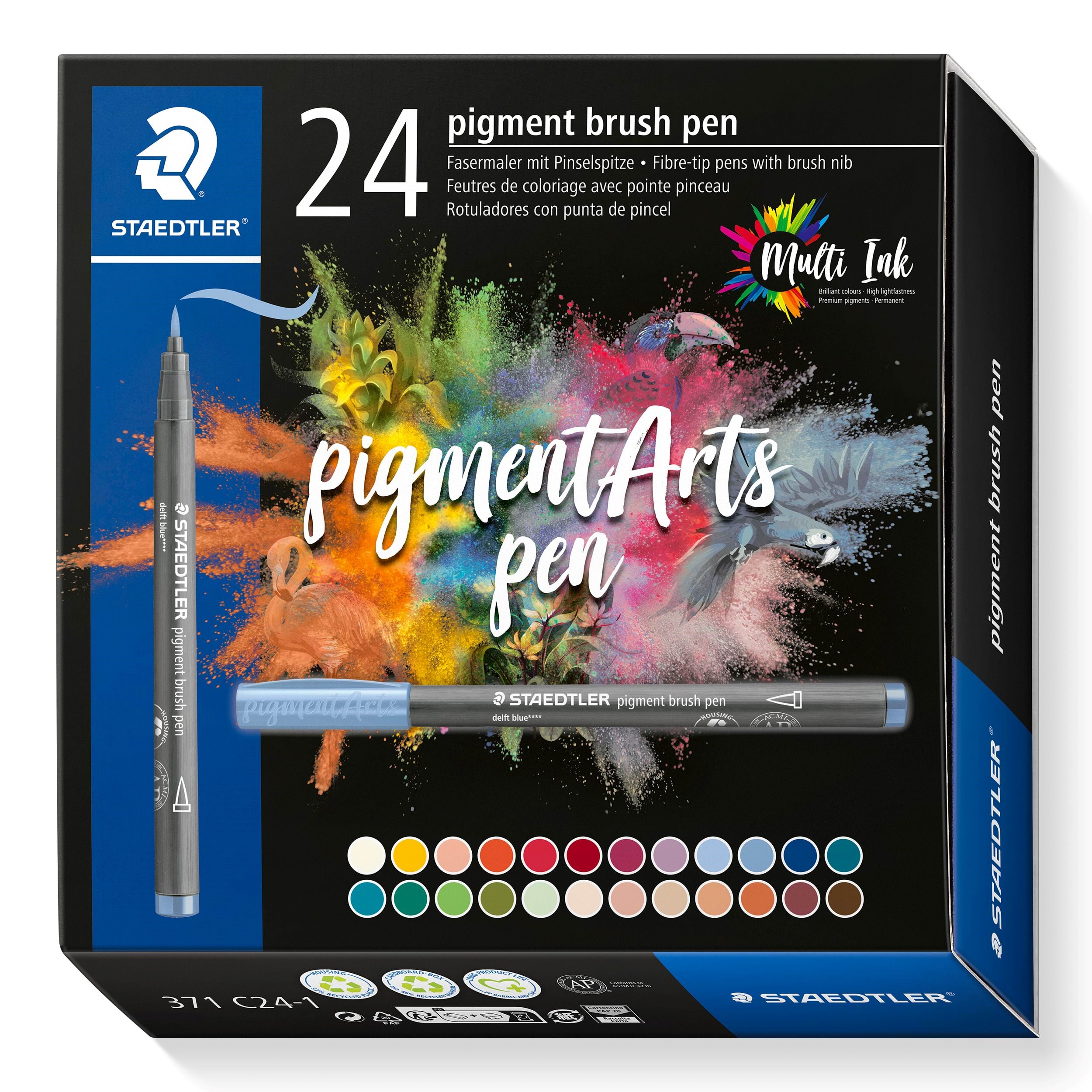 Stædtler BRUSH PEN PIGMENT 24 stk/ass Tegneværktøj 371 C24-1