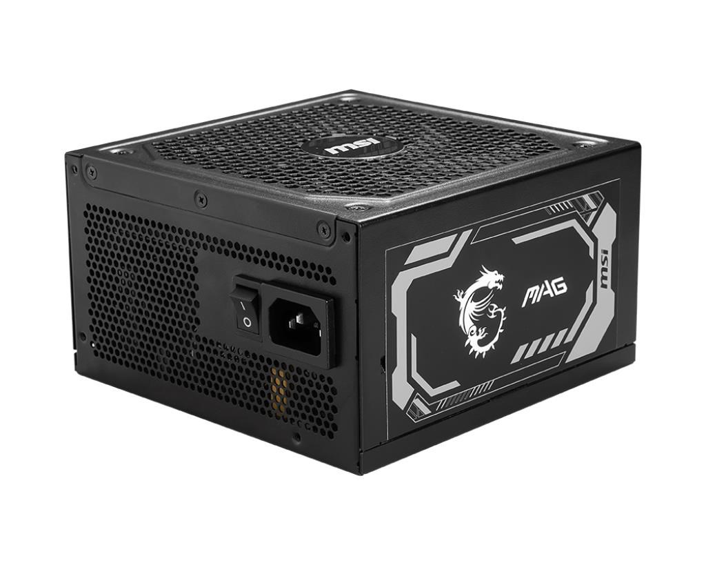 MSI MAG A1250GL PCIE5 Strømforsyning - 1250 Watt - 135 mm - ATX 3.1 - 80 Plus Gold certified Strømforsyning Sort