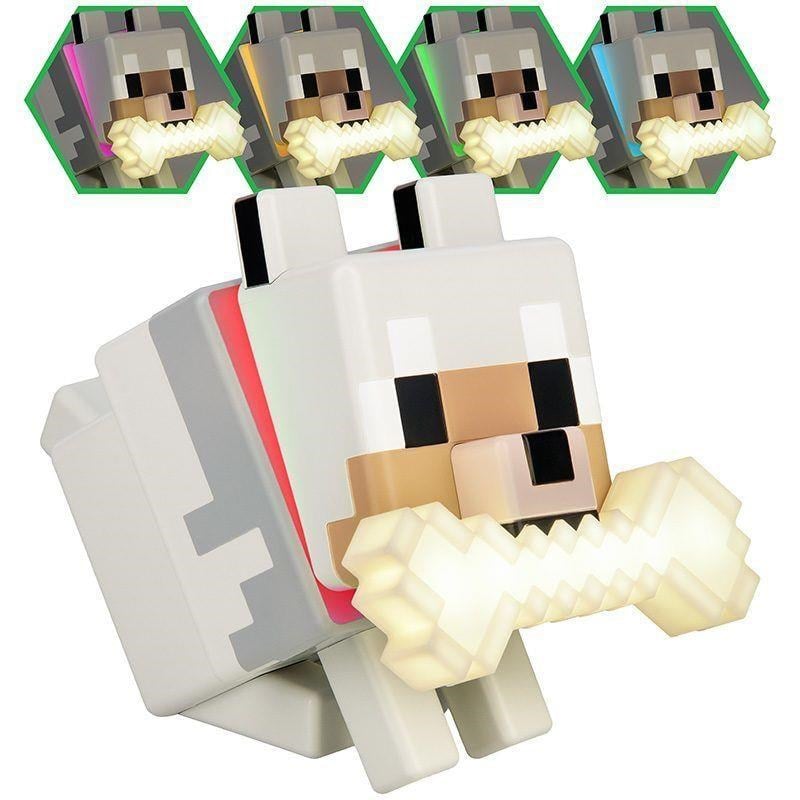 Paladone Minecraft Wolf GloBuddies Light Børnelampe PP14761MCF