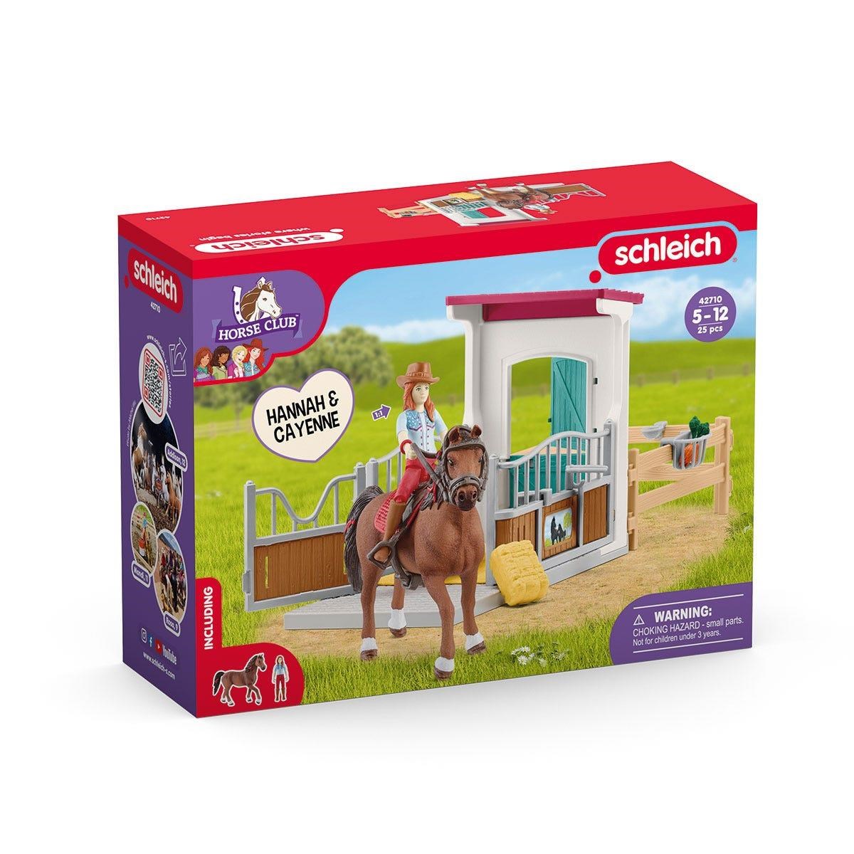 Schleich Horse Club Horse Box with Hannah & Cayenne Legetøj 42710