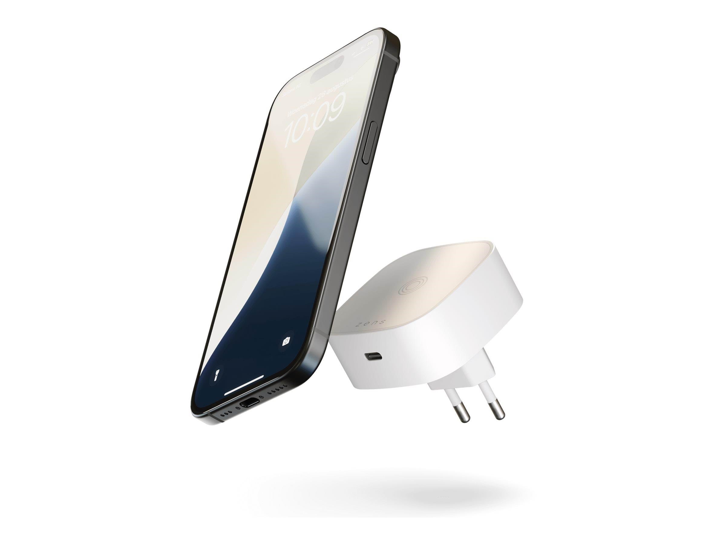ZENS Wireless Charging Adapter White Mobil Oplader ZESC18W/00