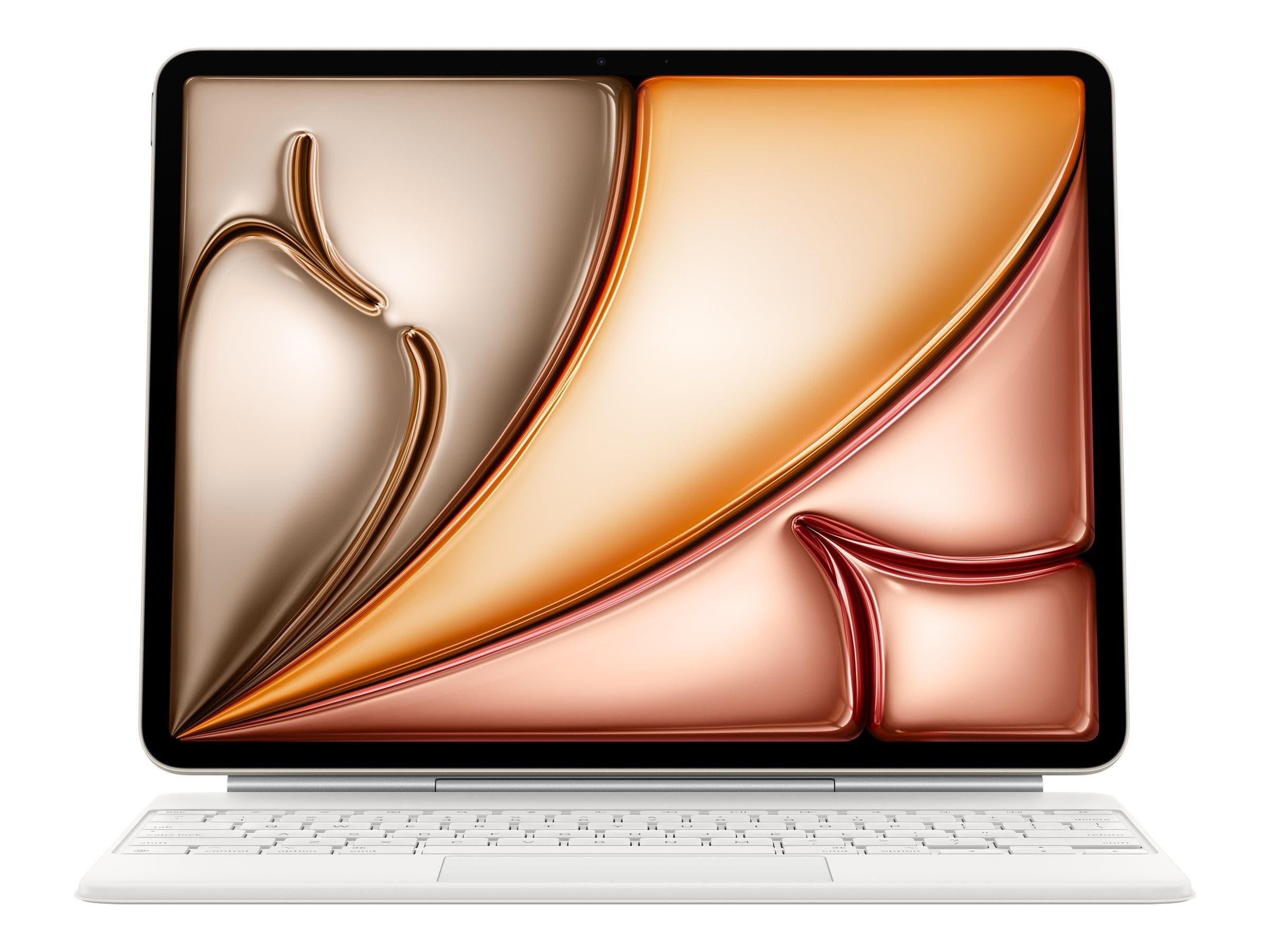 Apple Magic Keyboard for iPad Air 13" M4 | M3 | M2 - Danish - White - Tastatur & Folio sæt - Dansk - Hvid Tastatur MDFW4DK/A
