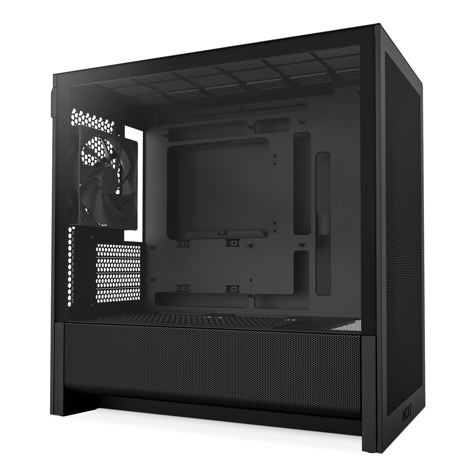 NZXT H3 Flow (2025) - All Black - Kabinet - Miditower - Sort Kabinet CC-H31FB-01