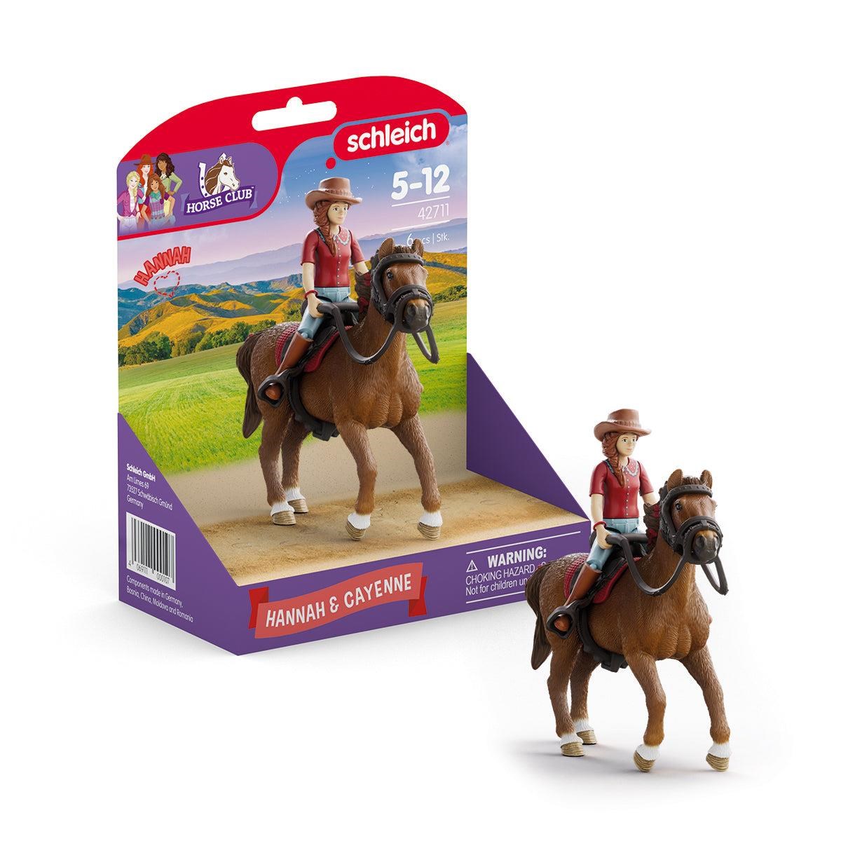 Schleich Horse Club Hannah & Cayenne Legetøj 42711