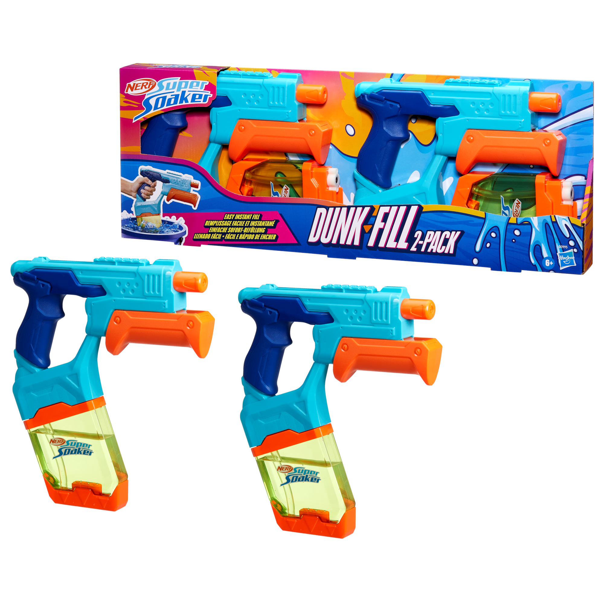 NERF Super Soaker Dunk-Fill Water Blaster 2-Pack Vandleg G09955L0