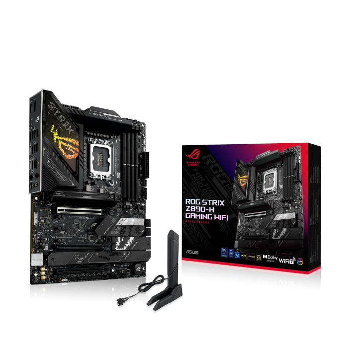 ASUS ROG STRIX Z890-H GAMING WIFI Bundkort - Intel Z890 - Intel LGA1851 - DDR5 RAM - ATX Bundkort 90MB1K20-M0EAY0