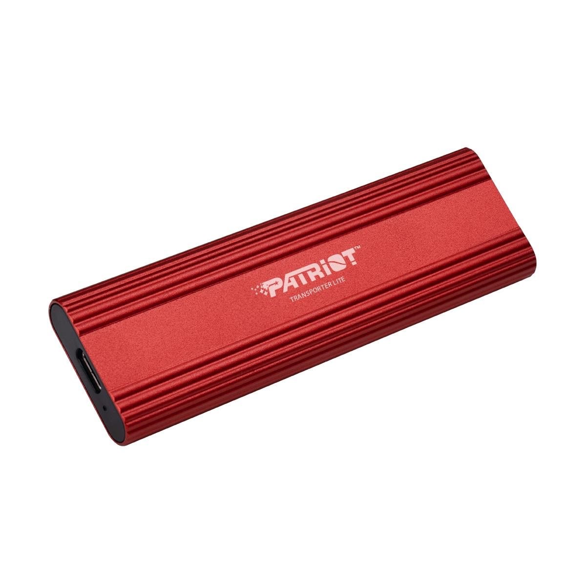 Patriot Transporter Lite - 1TB - Ekstern SSD - USB 3.2 Gen 2 - Rød Ssd Harddisk PTPL1TBPEC