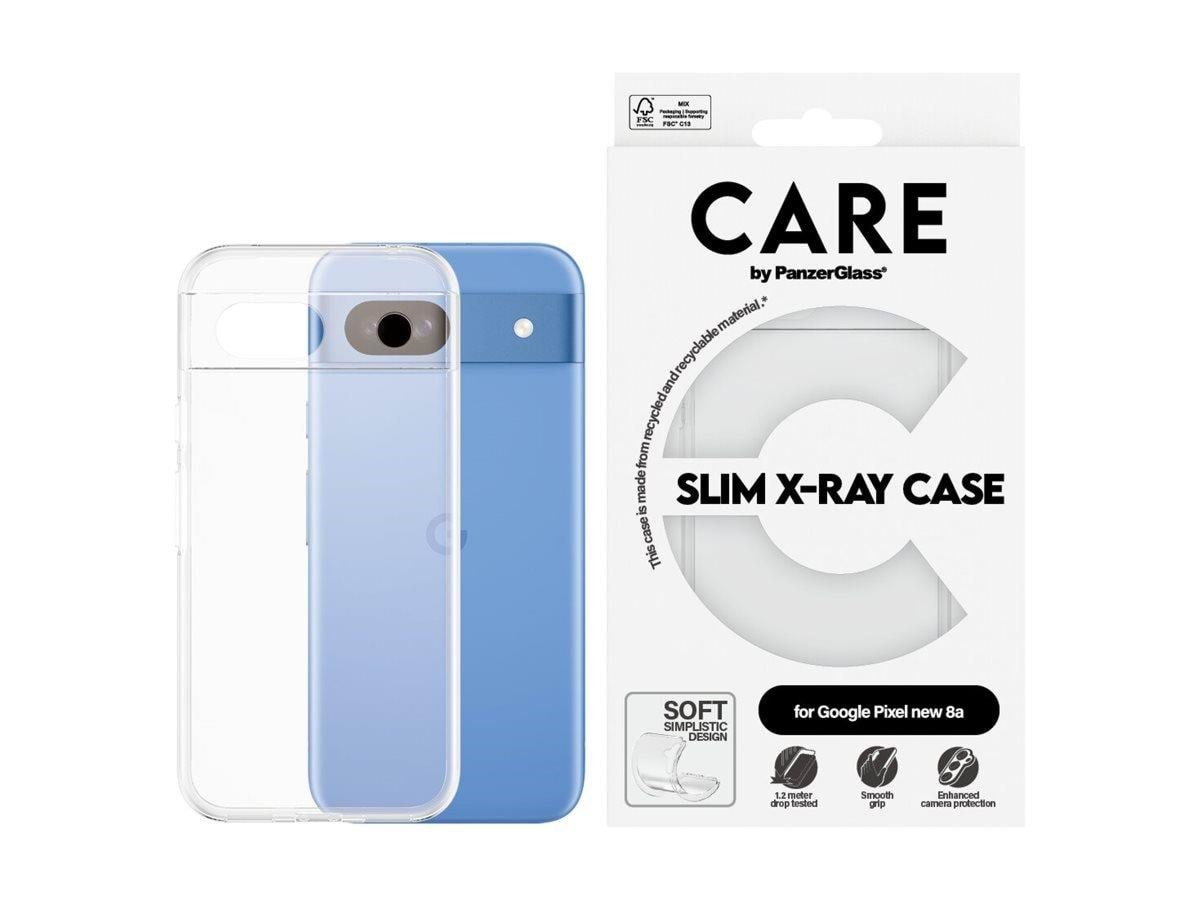 CARE by PanzerGlass Fashionable Case Transparent X-Ray Soft Basic Google Pixel 9a 5G Mobilcover CRRFAXRG61456
