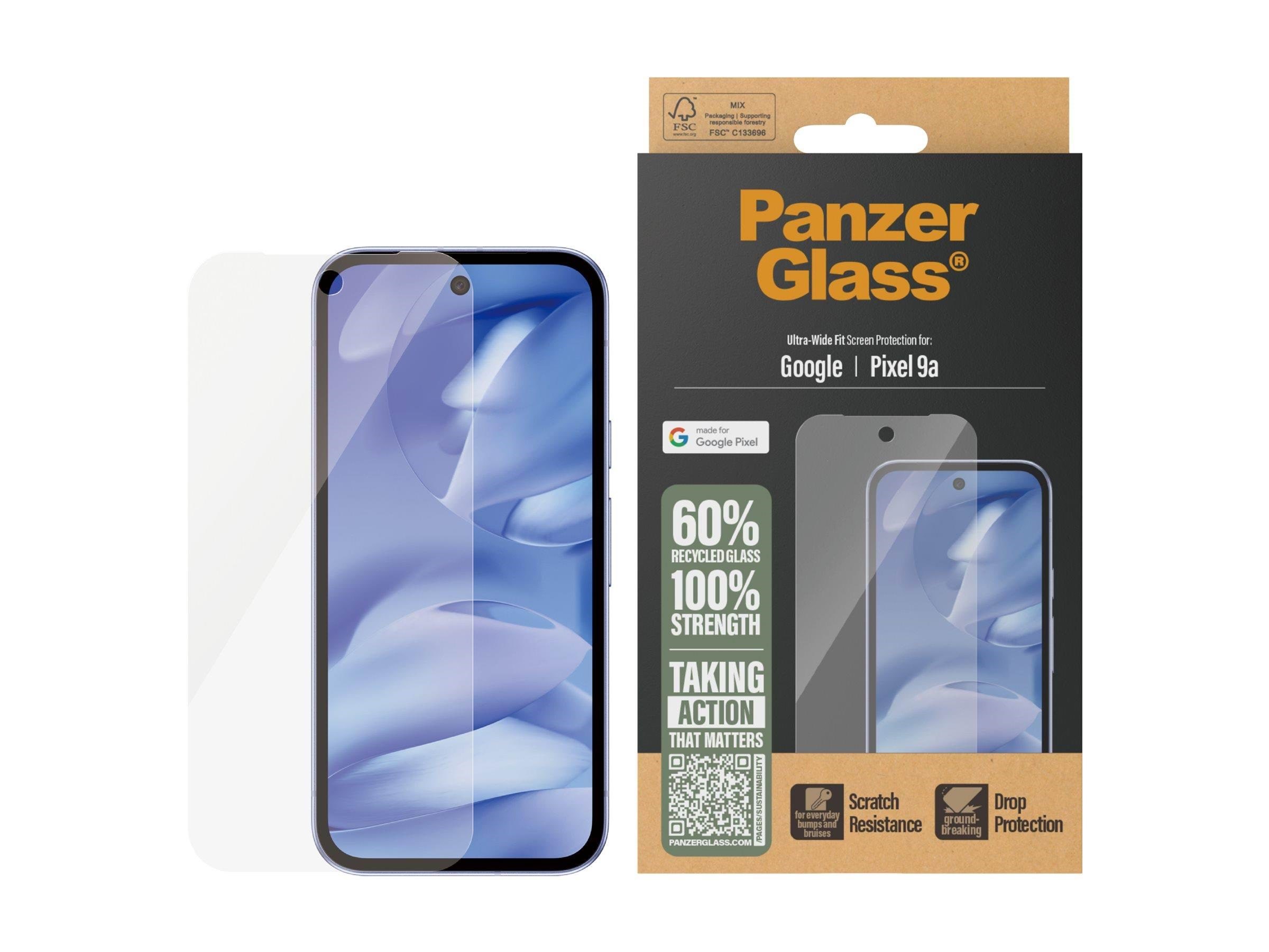 PanzerGlass Screen Protector Google Pixel 9a | Ultra-Wide Fit Beskyttelsesglas panzer4792