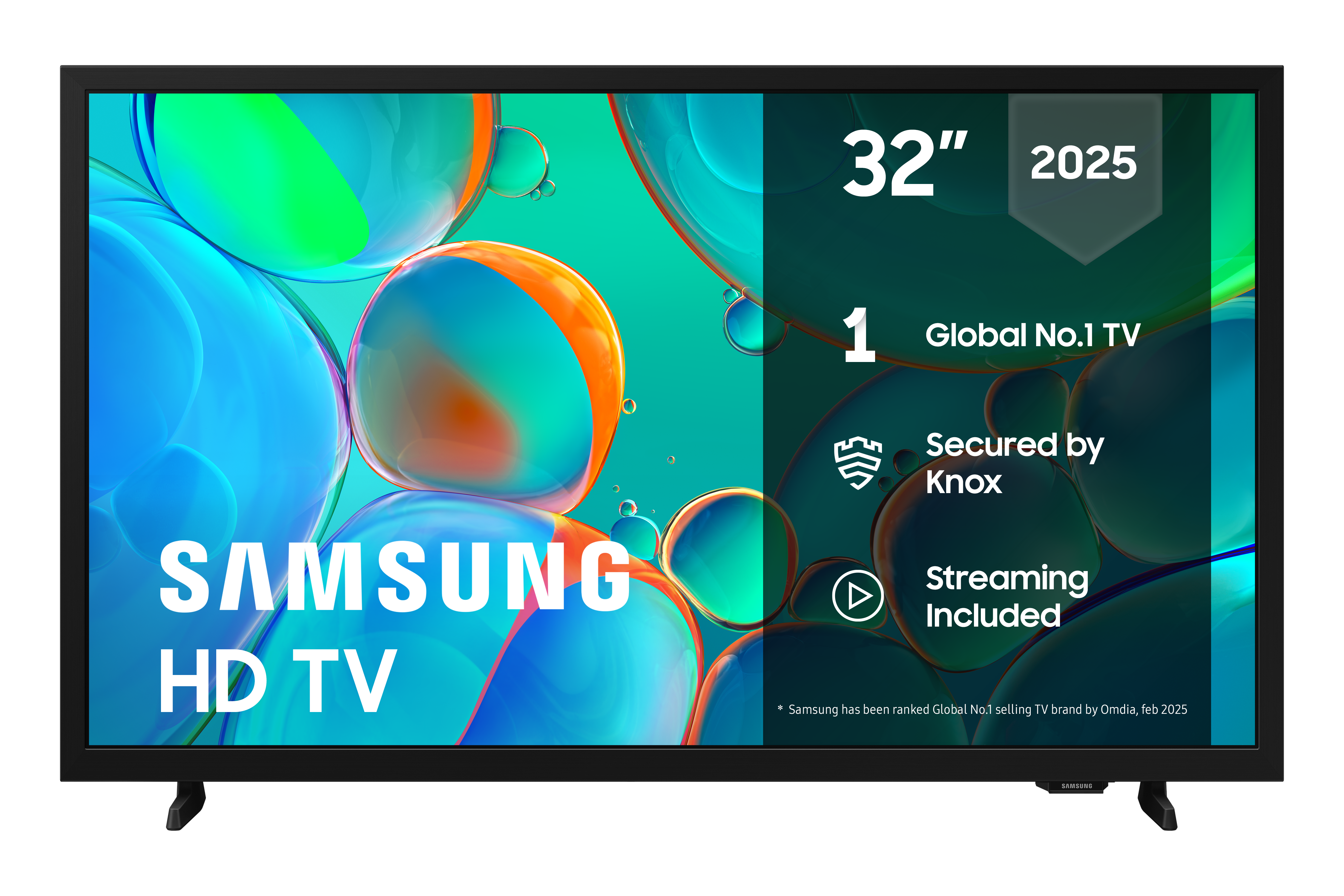 Samsung 32" Fladskærms TV LED 720p HDR 10+ TU32H5005FKXXC Fjernsyn Sort