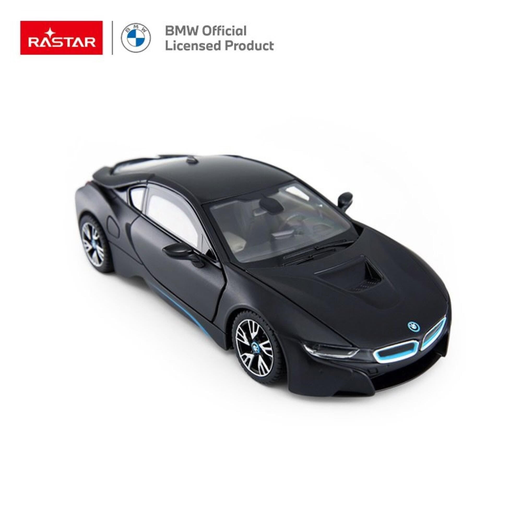 RASTAR Die cast 1:24 BMW i8 Black Legetøjsbil 56500