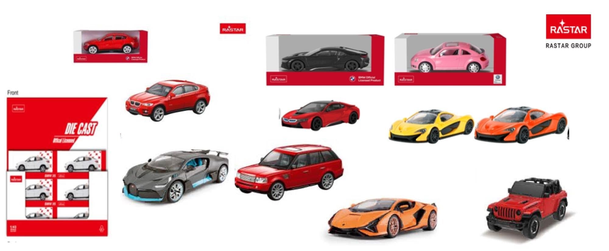 RASTAR Die cast 1:43 assorted Legetøjsbil 58711