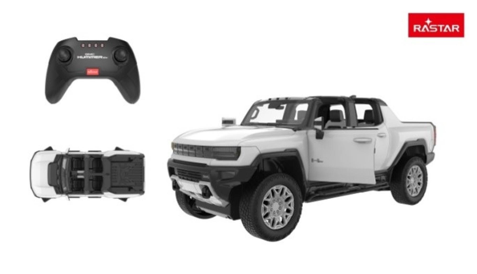 RASTAR R/C 1:26 Hummer EV White 21 cm Legetøjsbil 93100